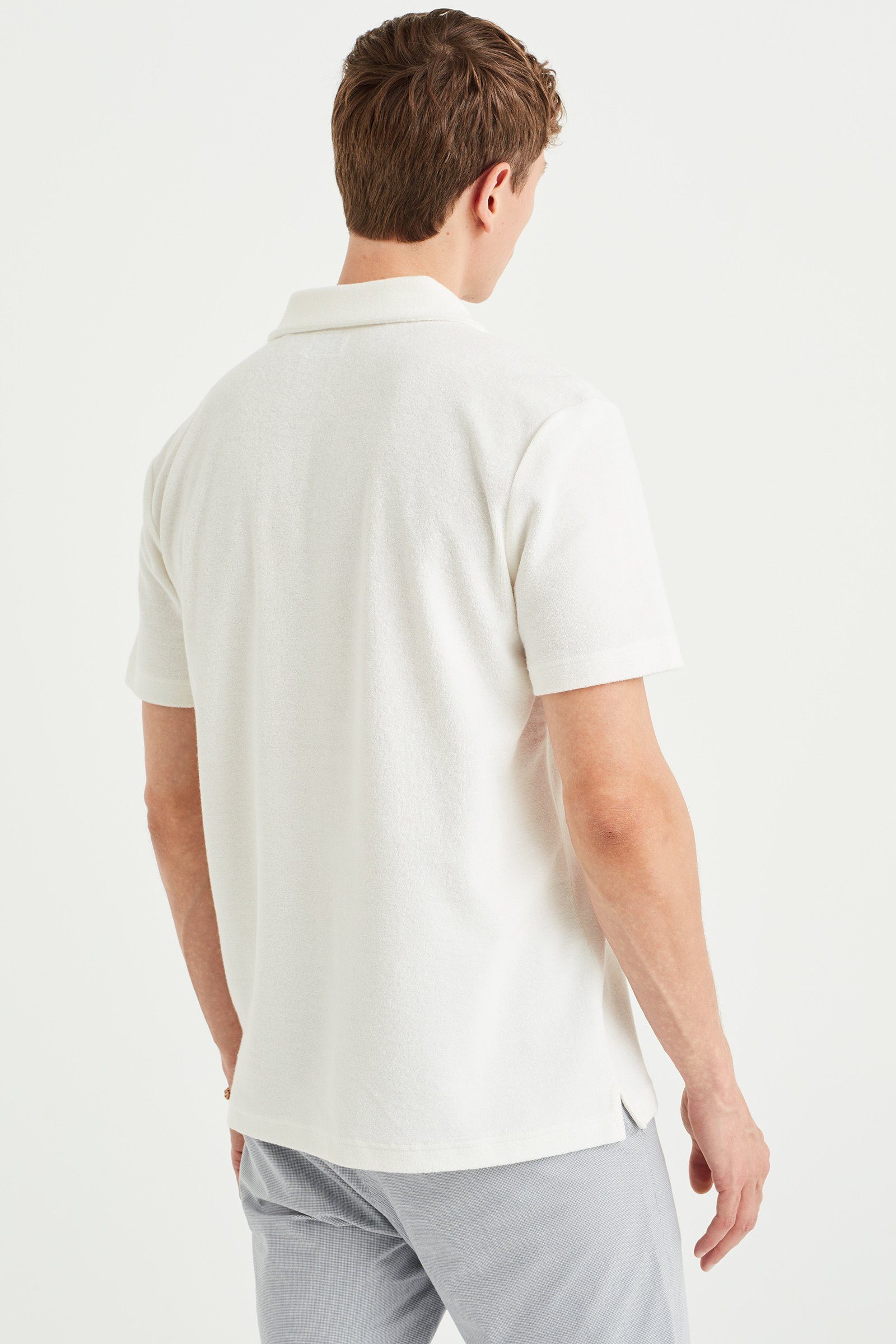 Poloshirt Weiß (1-tlg) WE Fashion