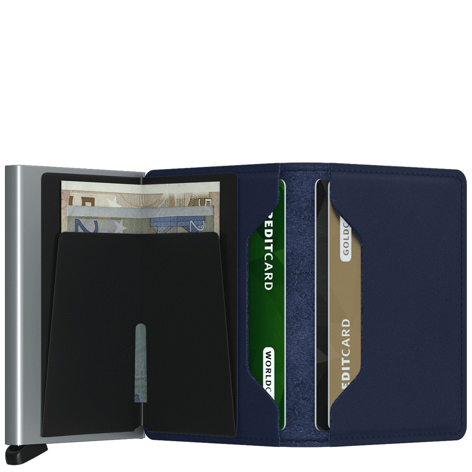 Slimwallet SECRID RFID Geldbörse (1-tlg) brown dark cm 6.8 Geldbörse Original -