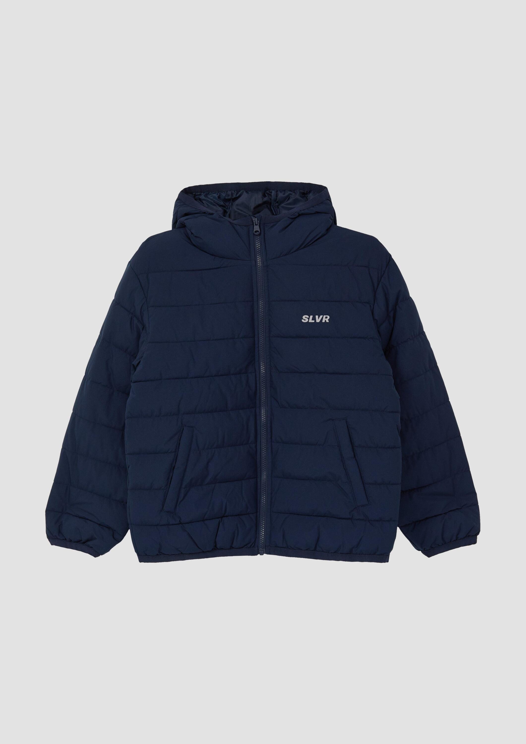 s.Oliver Funktionsjacke Outdoor-Jacke Oversized-Steppjacke mit fixierter Kapuze