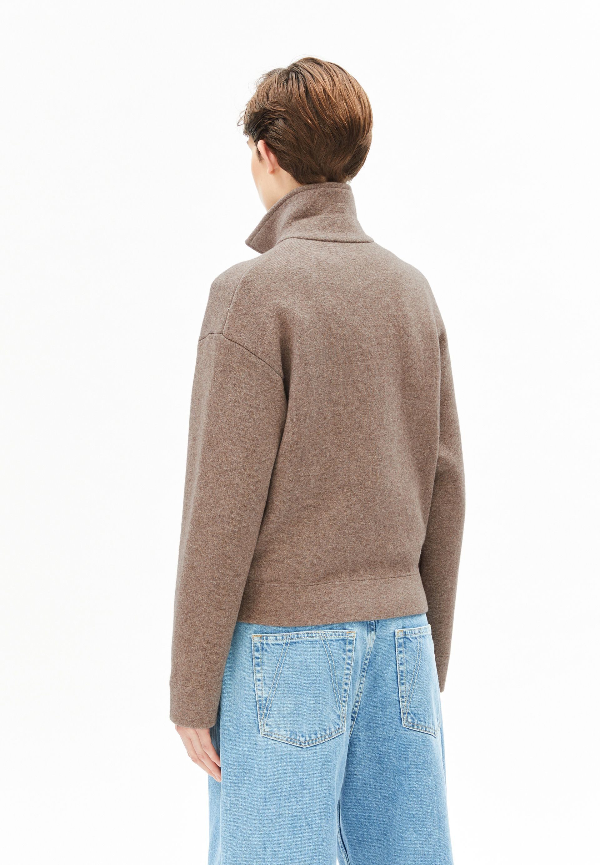 Armedangels Cardigan SHORT KNIT Strickjacke aus Bio-Woll Mix (Polokragen, Relaxed Fit)