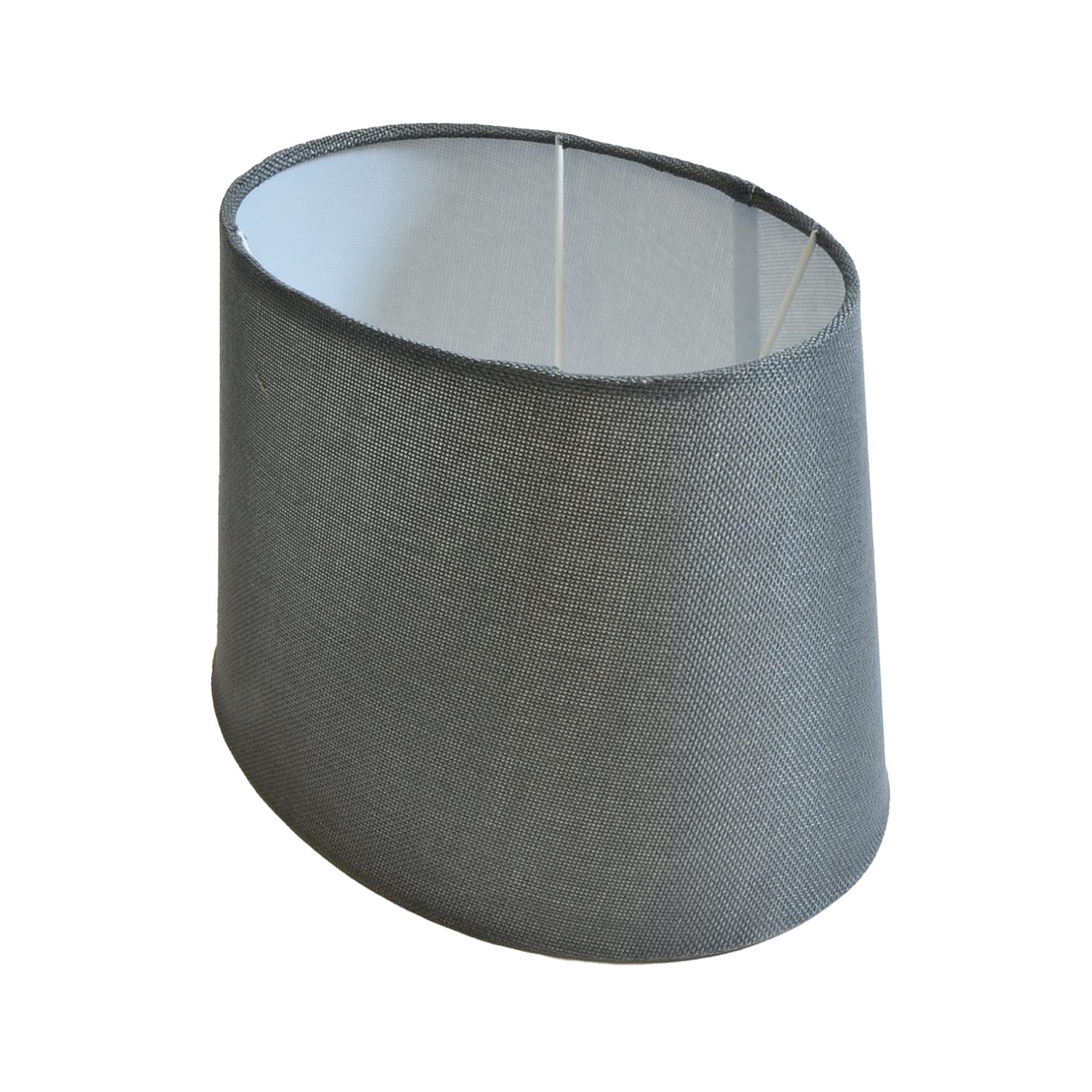 B&S Lampenschirm Lampenschirm oval aus Stoff H 15.5 cm für Tisch - Stehlamp günstig online kaufen