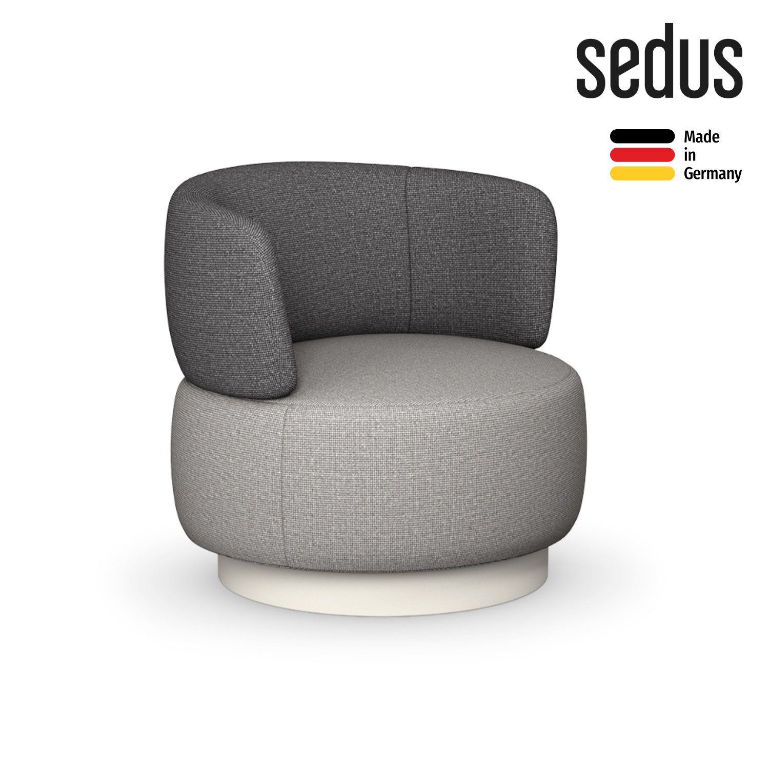sedus Loungesessel se:living Sessel (Made in Germany, 5 Jahre Garantie), ergonomischer Loungesessel