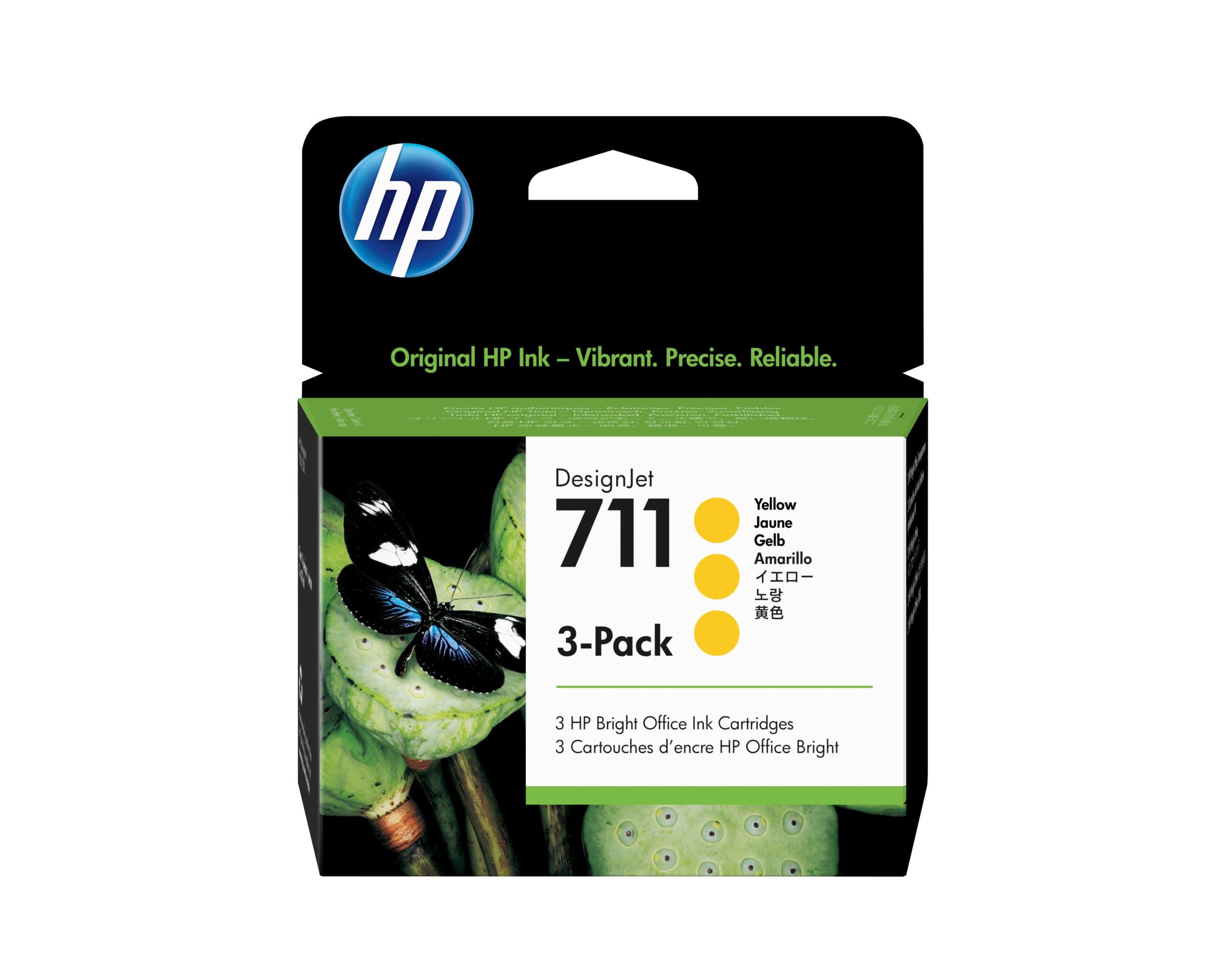 HP HP Tintenpatrone Nr. 711 (CZ136A) Gelb 3er Packung Tintenpatrone