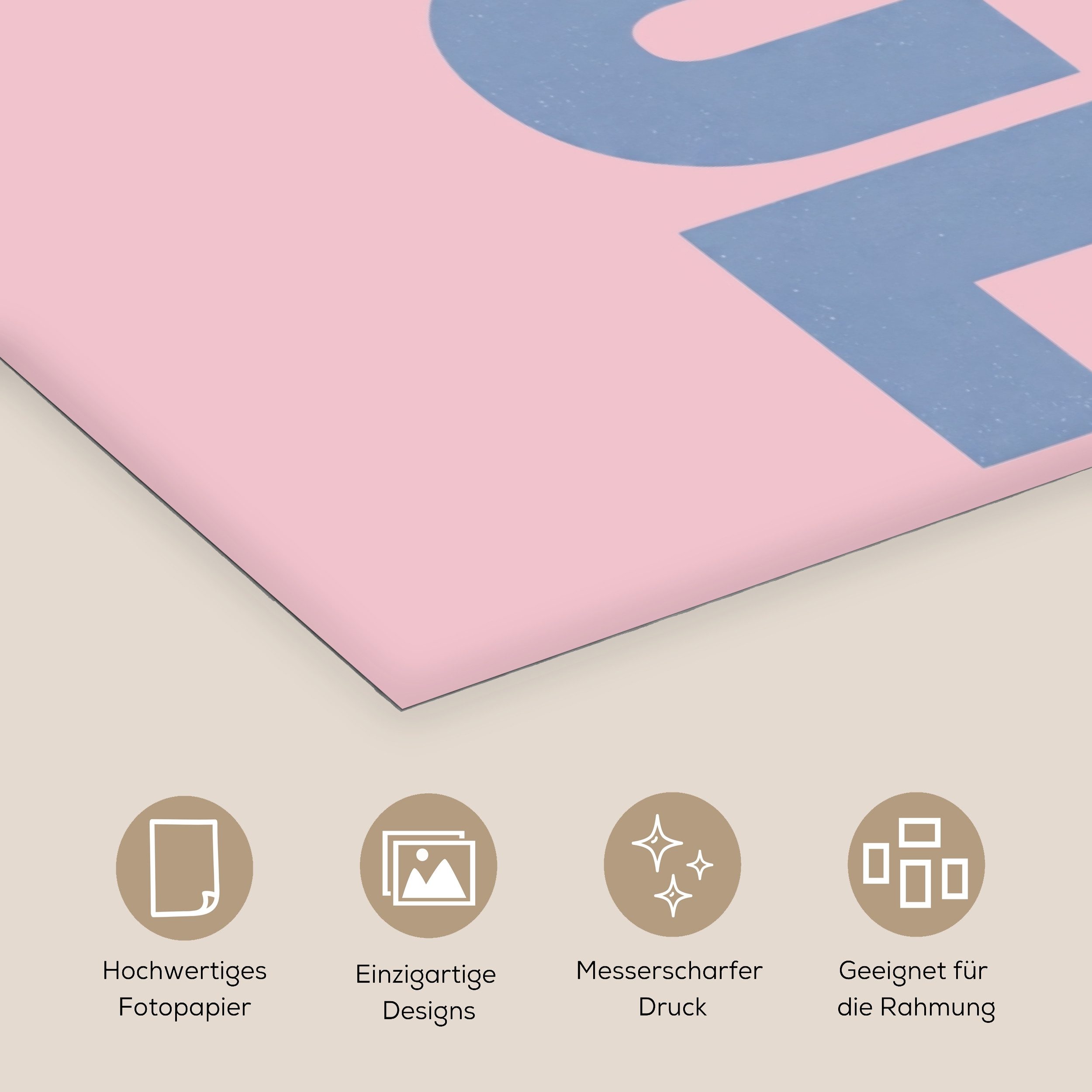 MuchoWow Poster Schön - Lila - Rosa, (1 St), Poster ohne Rahmen, Wandbild, Wandposter, 30x20 cm