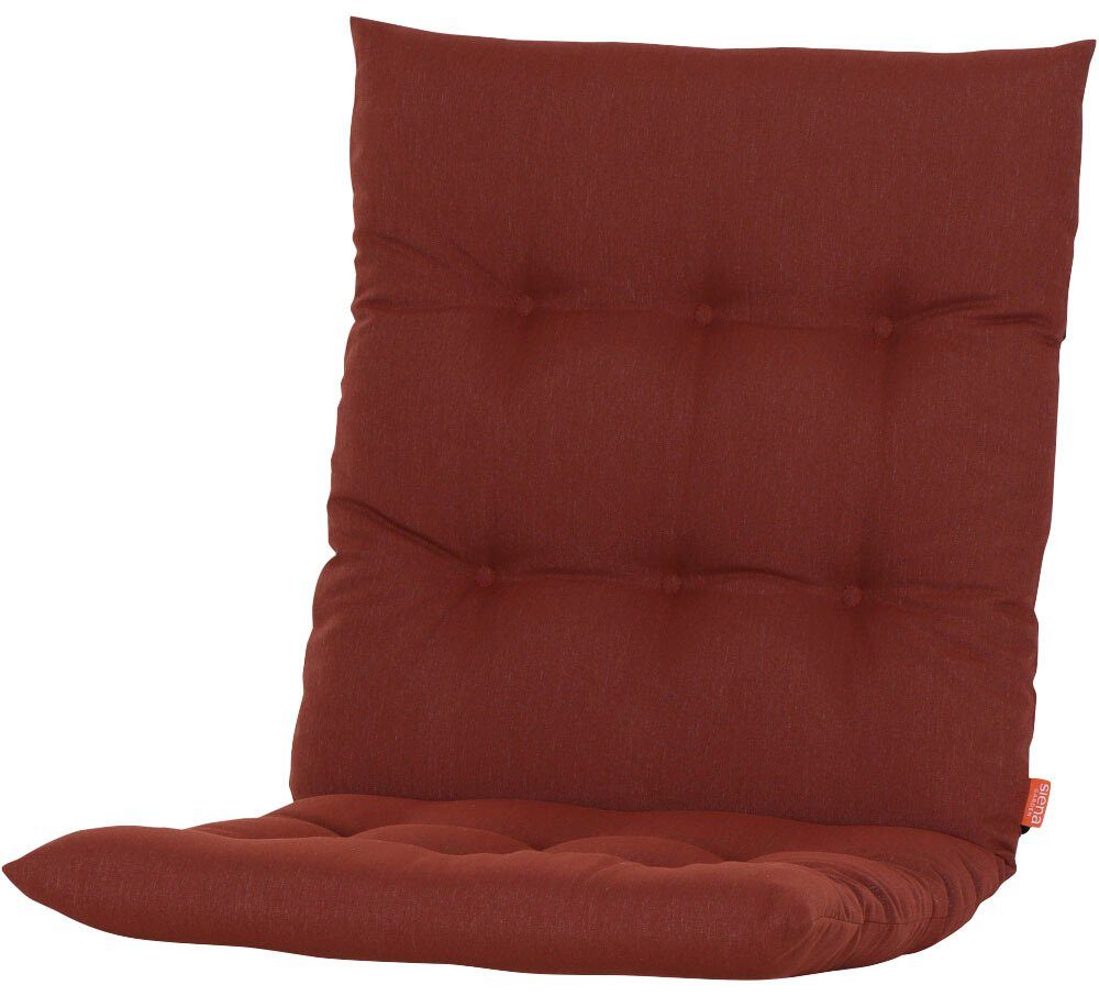 Siena Garden Sesselauflage ATRIA, 100 cm, Dessin Uni, 100% recyceltem Polyester, in verschiedenen Farben terrakotta | Sessel-Erhöhungen