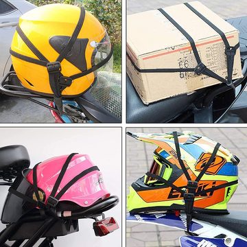 Lubgitsr Spanngurt FahrradSpanngurt Gepäckspanner für Radfahren Fixieren von Helm Gepäck (2-St)