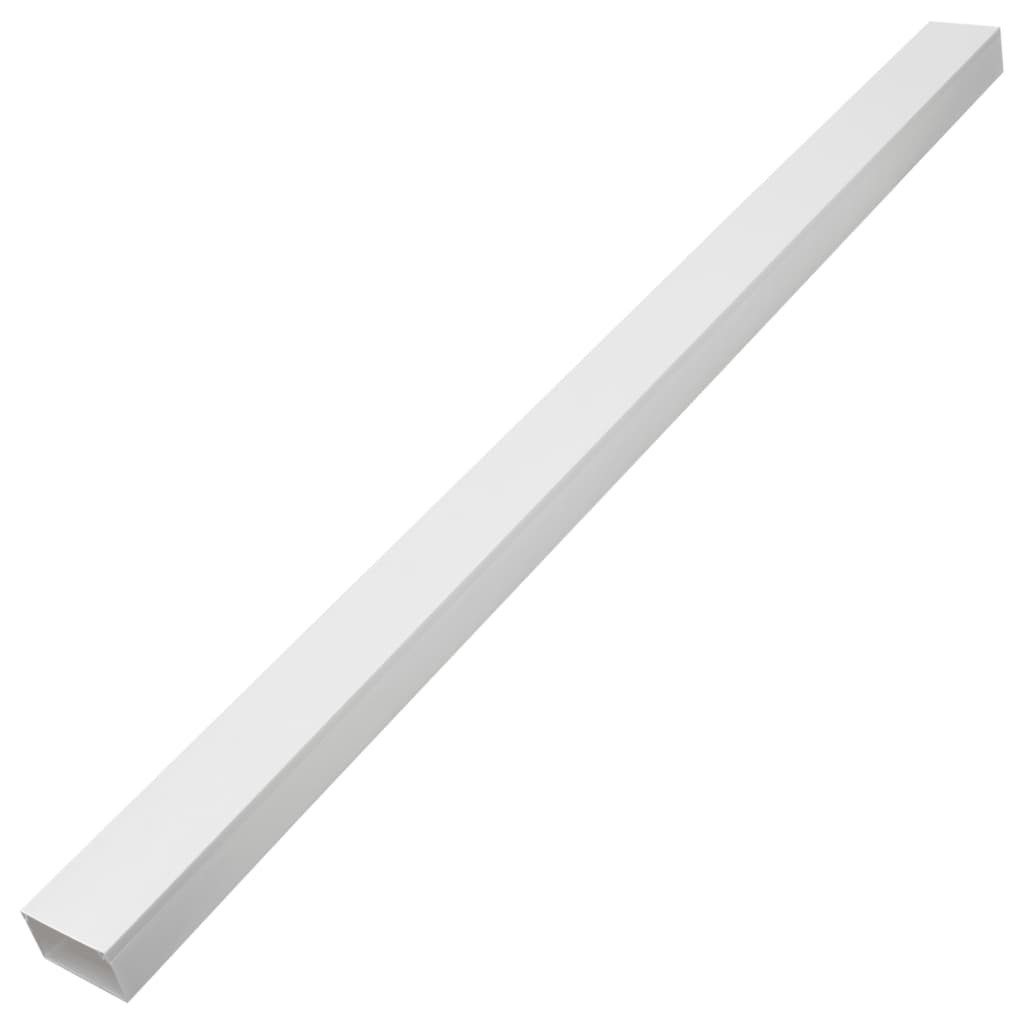 vidaXL Kabelkanal 10 m Kabelkanäle Selbstklebend 100x60 mm 10 m PVC Kabelkanal
