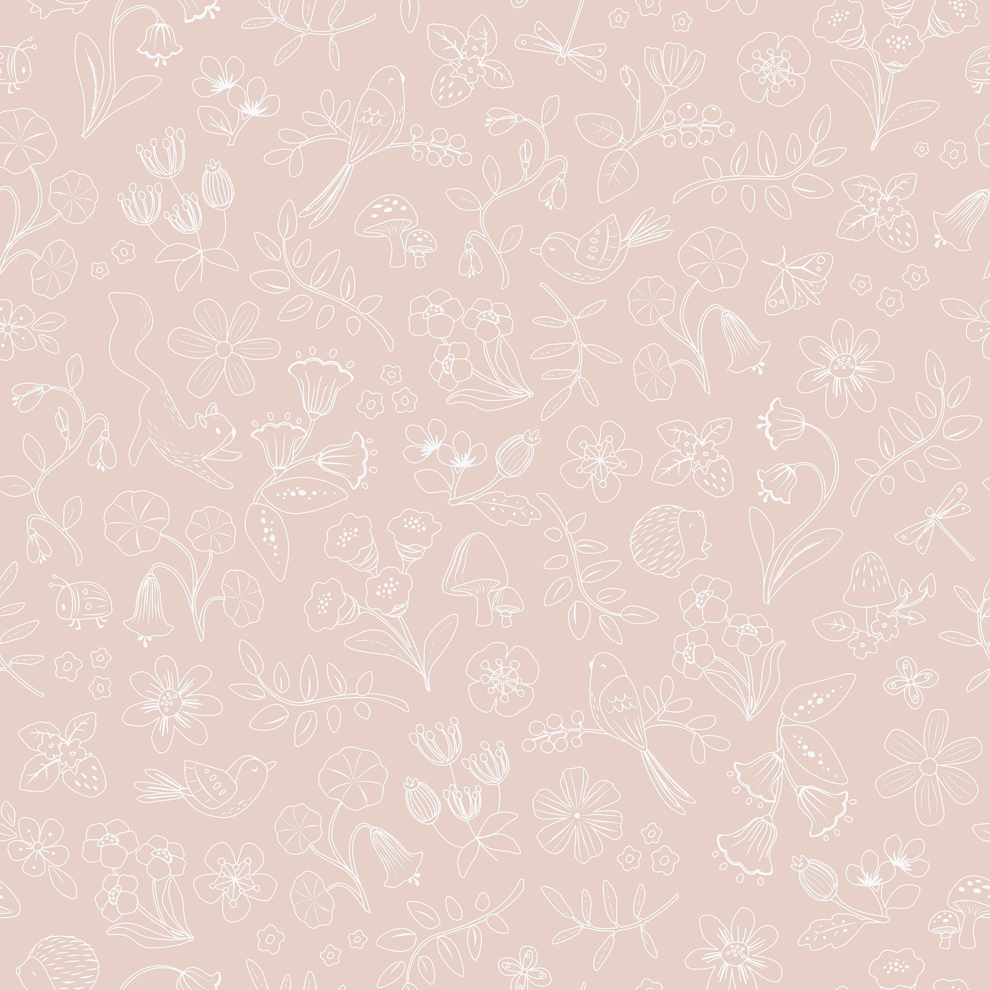 LITTLE DUTCH Vliestapete Fairy Wonders Blossom, glatt, geblümt, (1 St), Design Tapeten