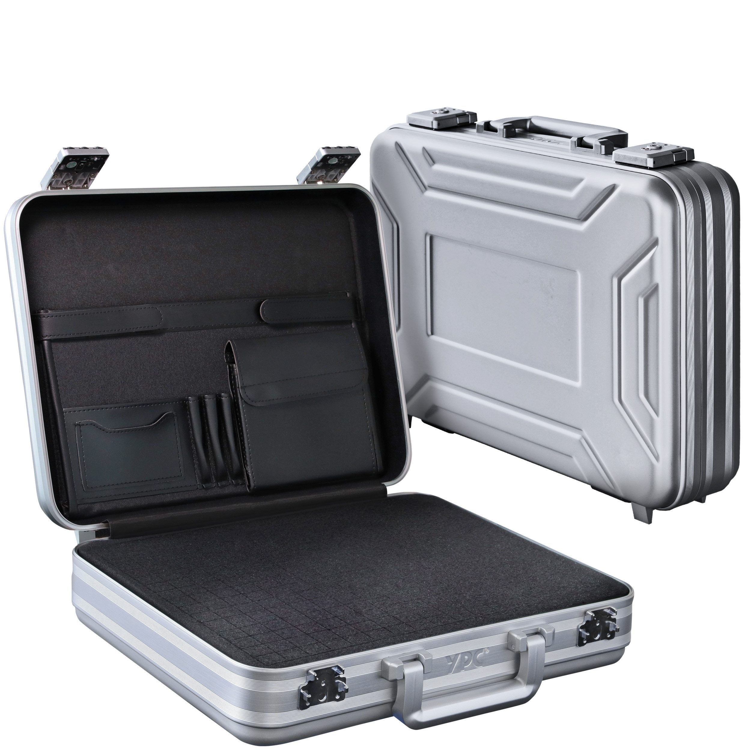 YPC Business-Koffer "EliteGuard" Voll-Aluminiumkoffer-mit Würfelschaum & Do günstig online kaufen