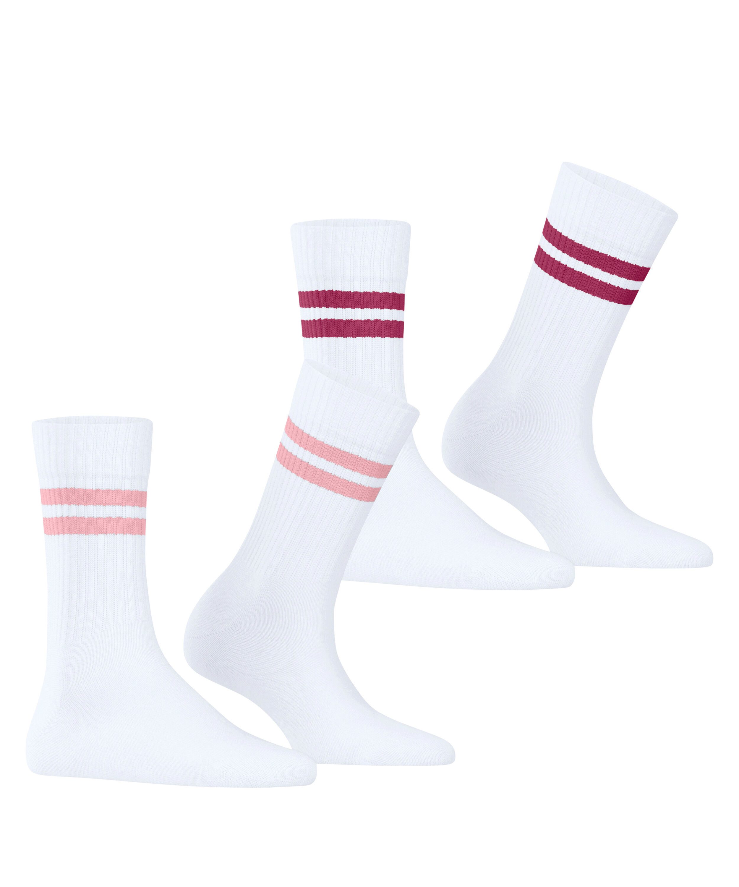 Esprit Tennissocken Tennis Stripe (2 Paar) mit Kontraststreifen, sportliches Design, perfekte Passform
