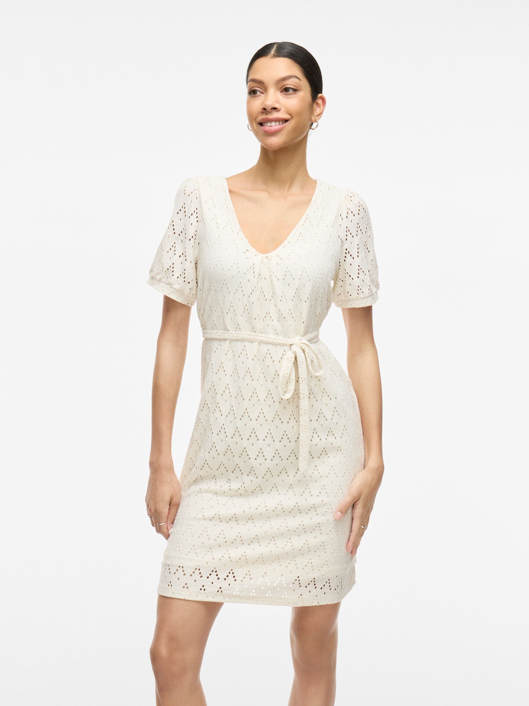 Vila Shirtkleid Stilvolles Dress mit Pünktchenmuster günstig online kaufen