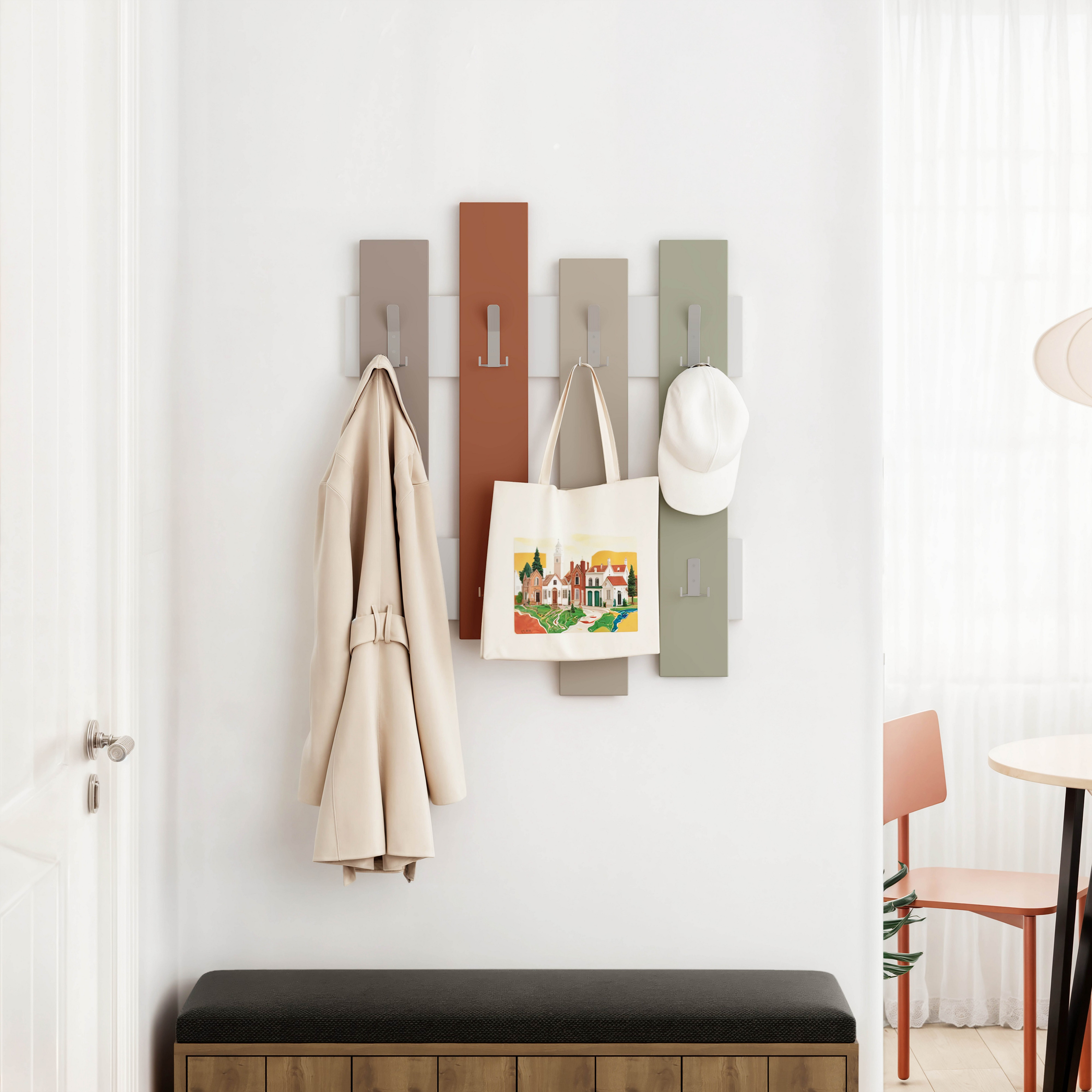 Decortie Wandgarderobe Wave, Aufhänger/ Hänger, 64 x 4 x 81 cm günstig online kaufen