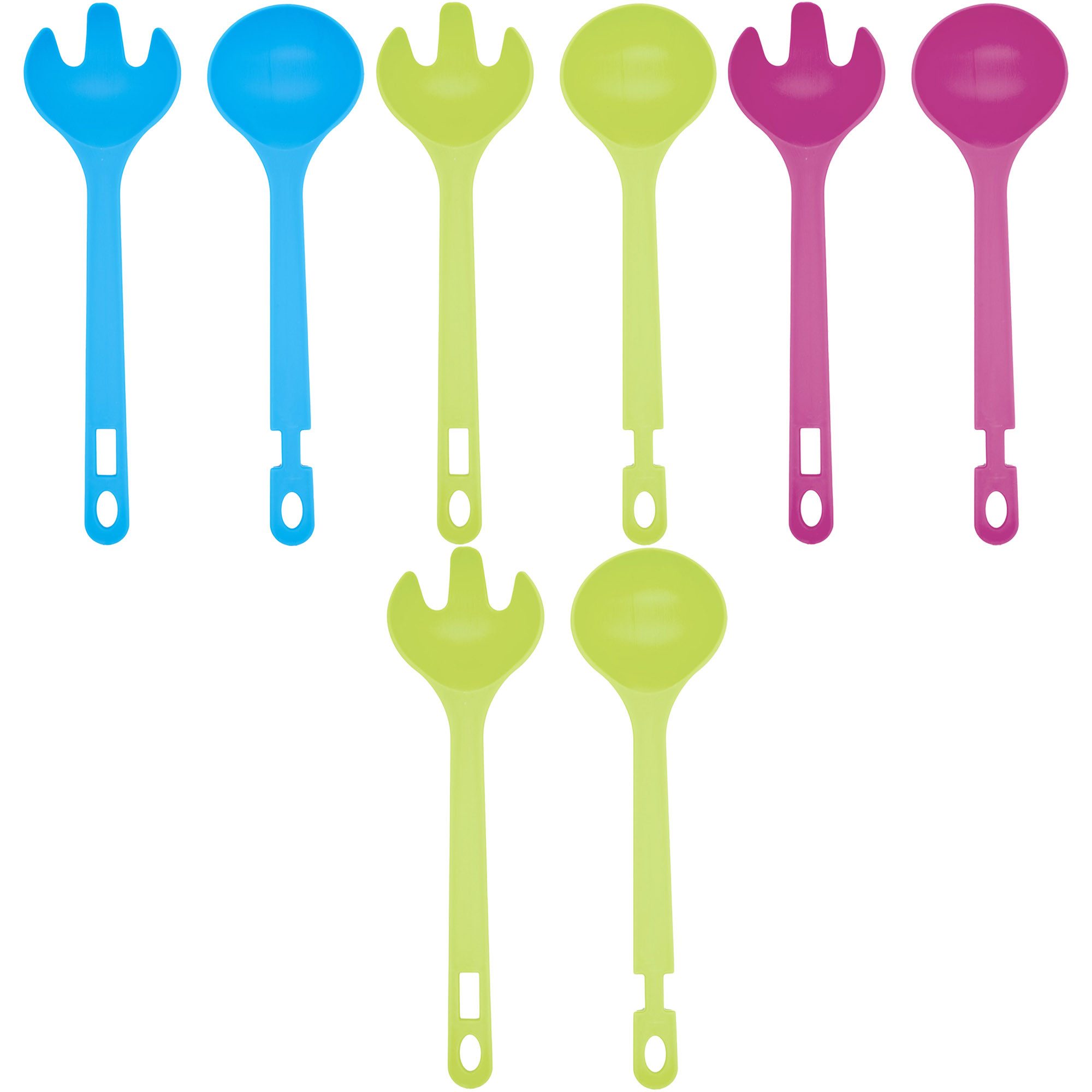 Osma Salatbesteck Salatbesteck 2-tlg. Besteck Salatlöffel Salatgabel (4-tlg), 28cm, Kunststoff, Besteck, Zange