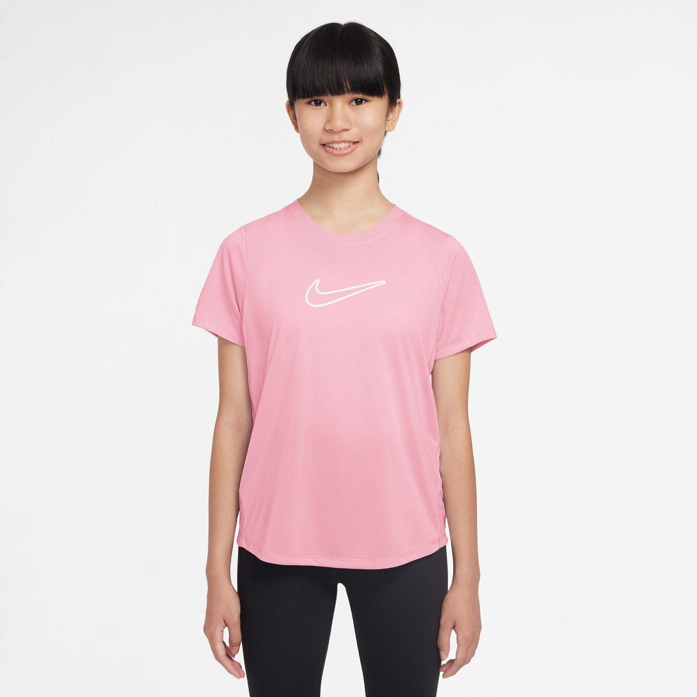 Nike Funktionsshirt G NK DF ONE STD SS TOP HBR POMEGRANATE/WHITE