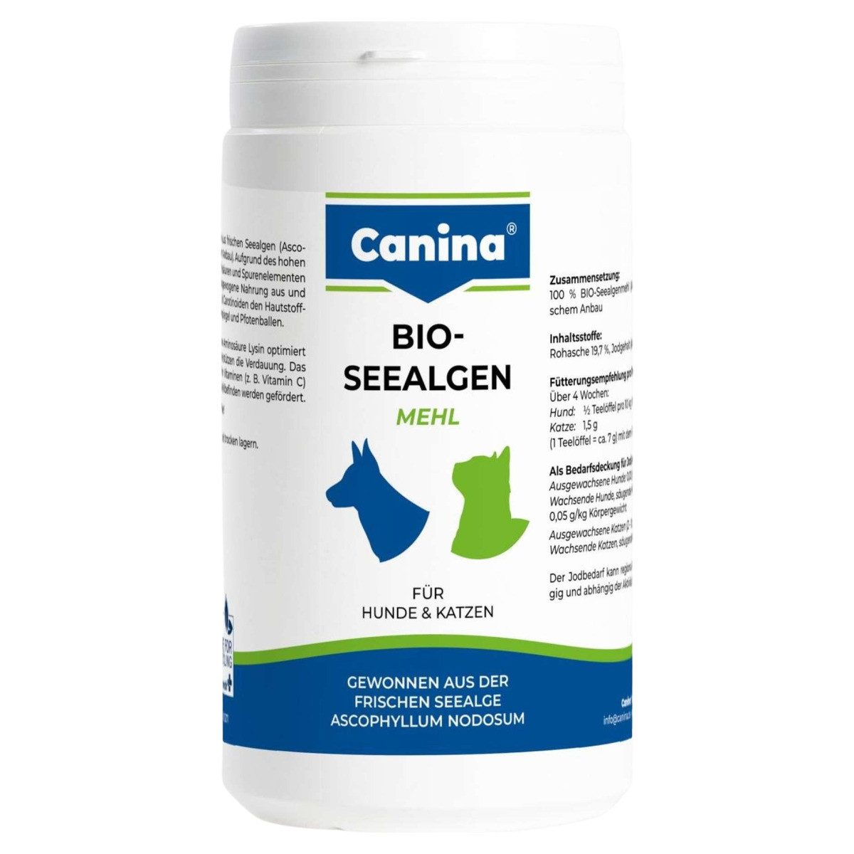 Canina Bio-Seealgenmehl 750 g für Hunde, Nahrungsergänzungsmittel für: Hund