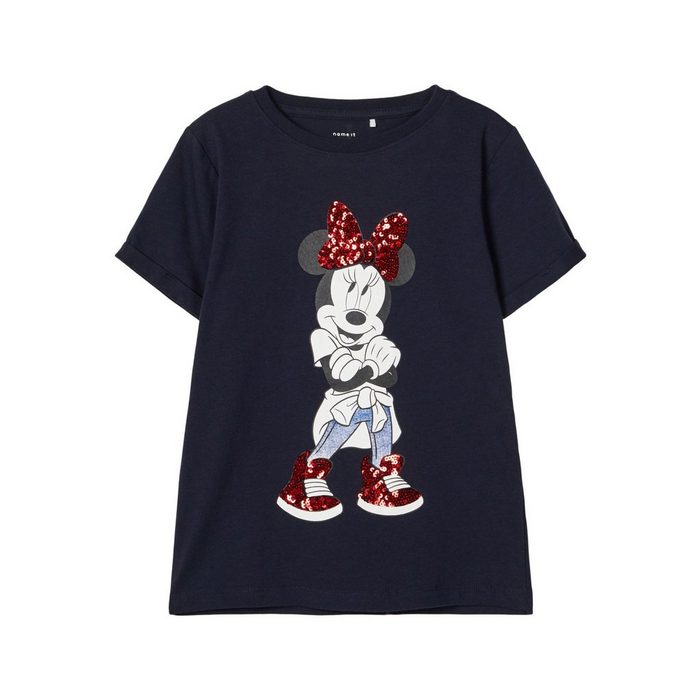Name It T-Shirt Name It Mädchen Kurzarm-Shirt mit "Minnie Mouse" (1-tlg) mit Frontprint