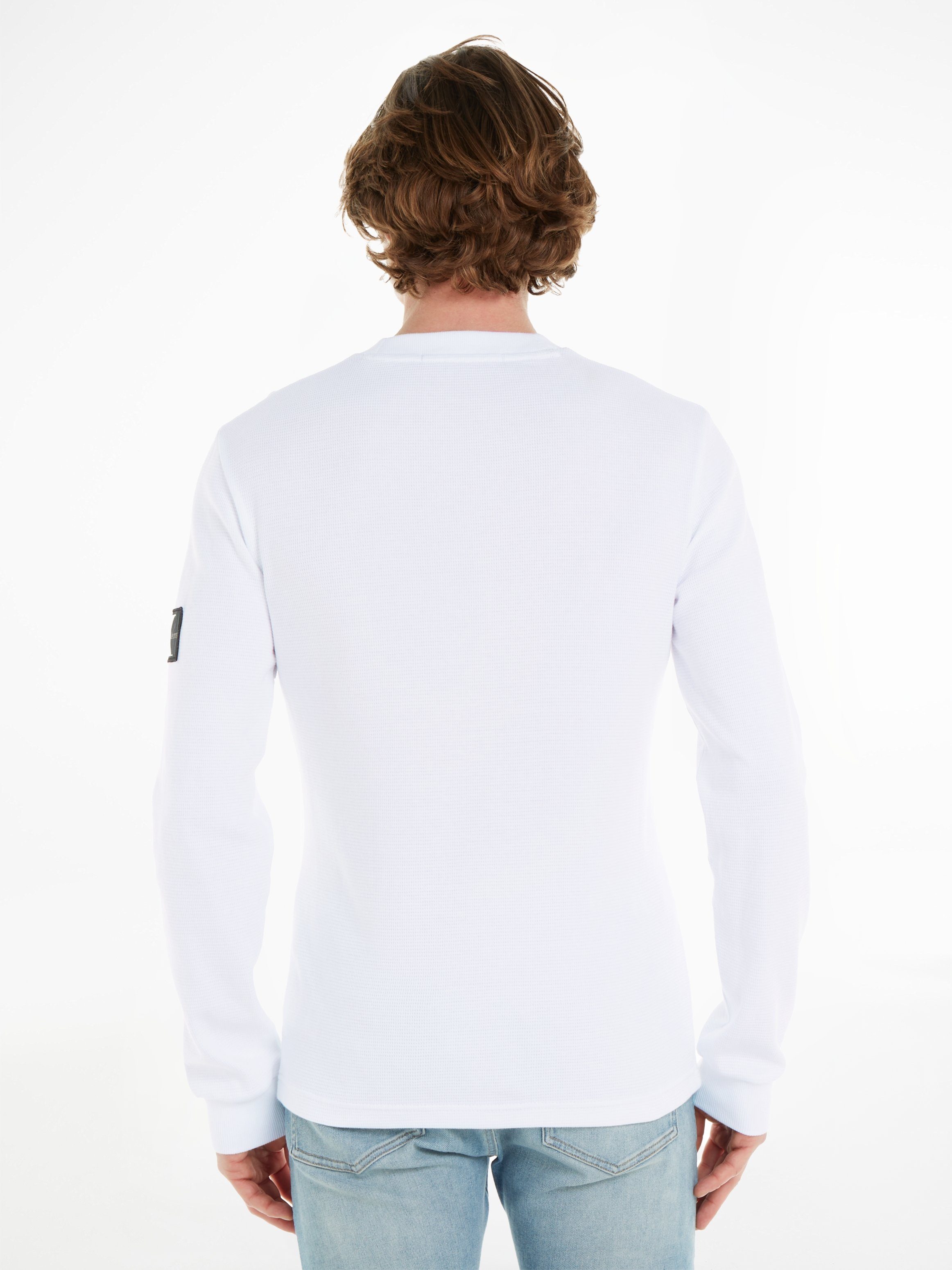 Calvin Klein Jeans Langarmshirt BADGE WAFFLE günstig online kaufen