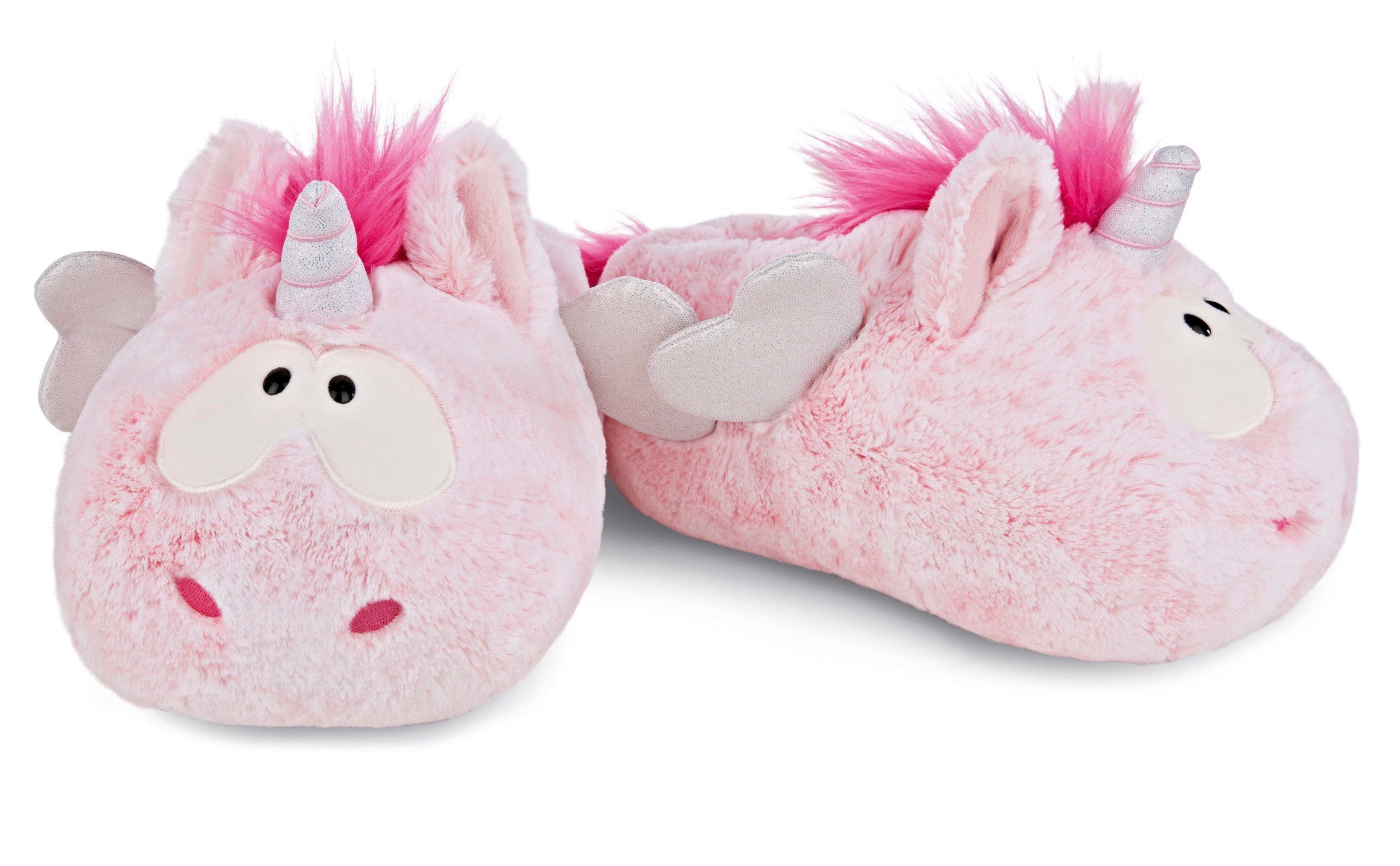 Nici Pink Harmony Plüsch Hausschuhe im süßen Einhorn-Look