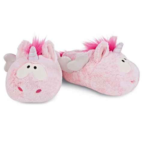 Nici Pink Harmony Plüsch Hausschuhe im süßen Einhorn-Look