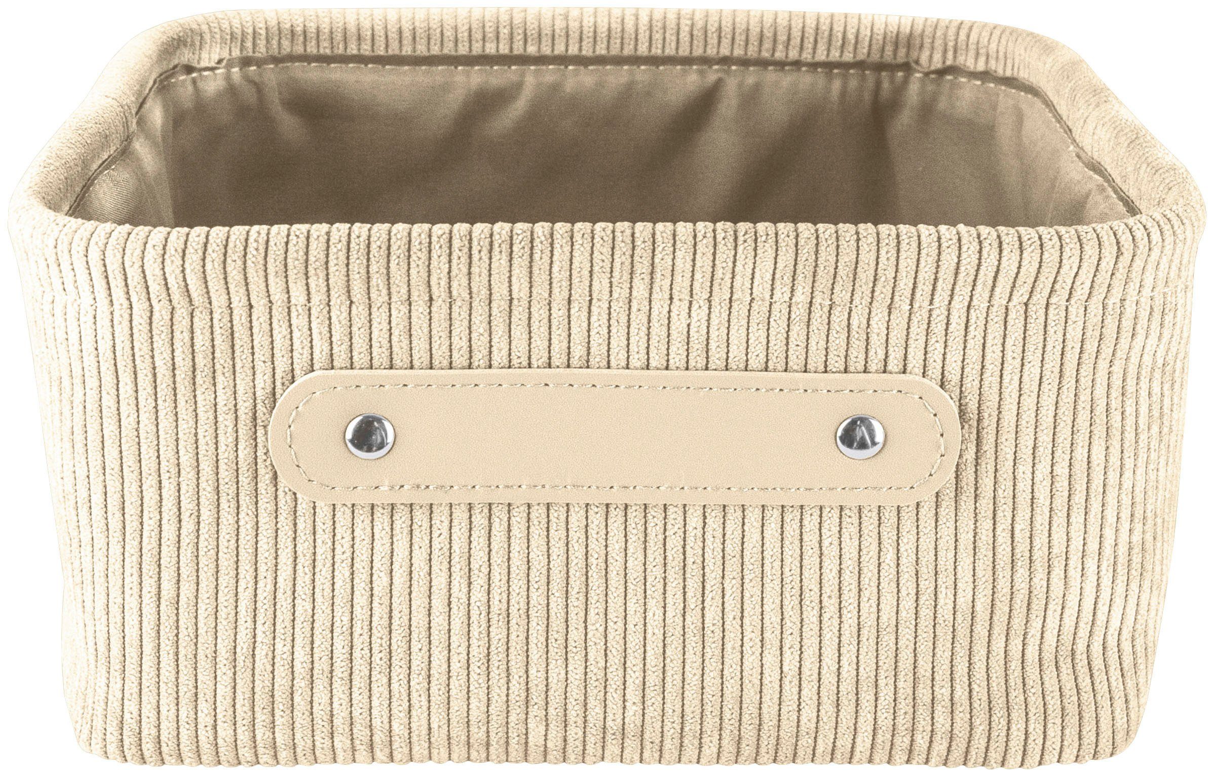 Kleine Wolke Aufbewahrungskorb beige Bedford