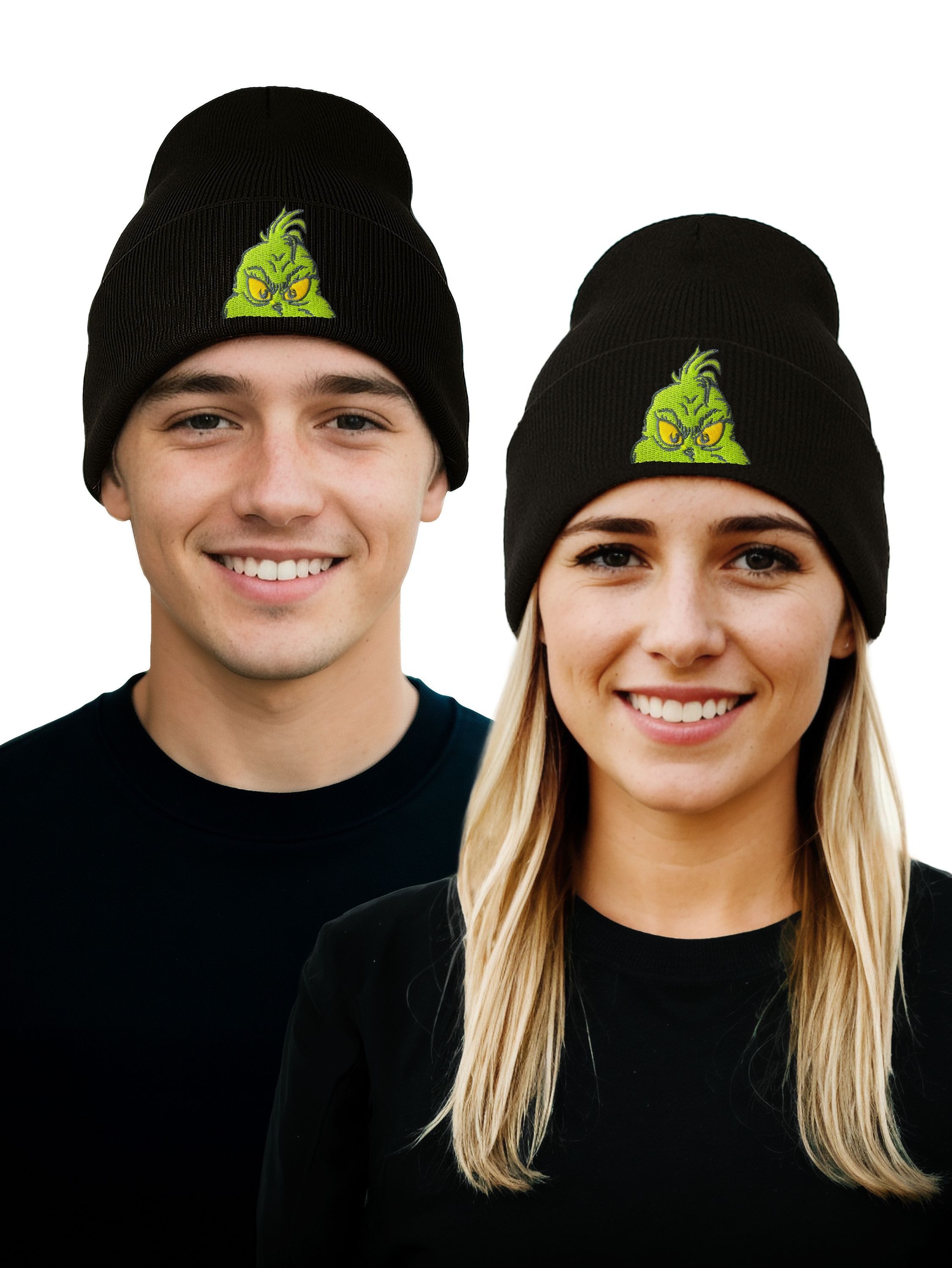 United Labels® Strickmütze The Grinch Strickmütze Wintermütze Wollmütze Beanie Mütze