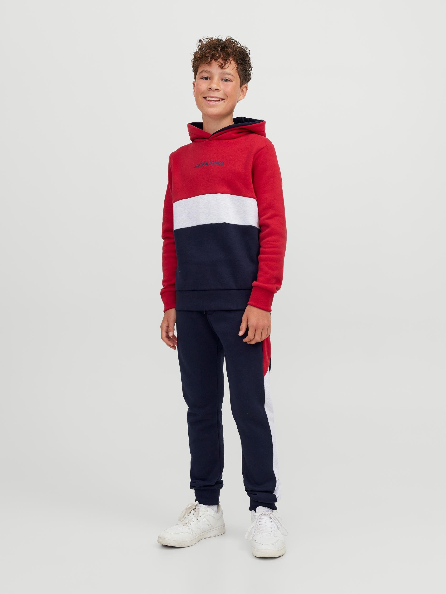 Red & Jones JJEREID SN Junior JNR SWEAT Tango Jack Hoodie HOOD BLOCKING