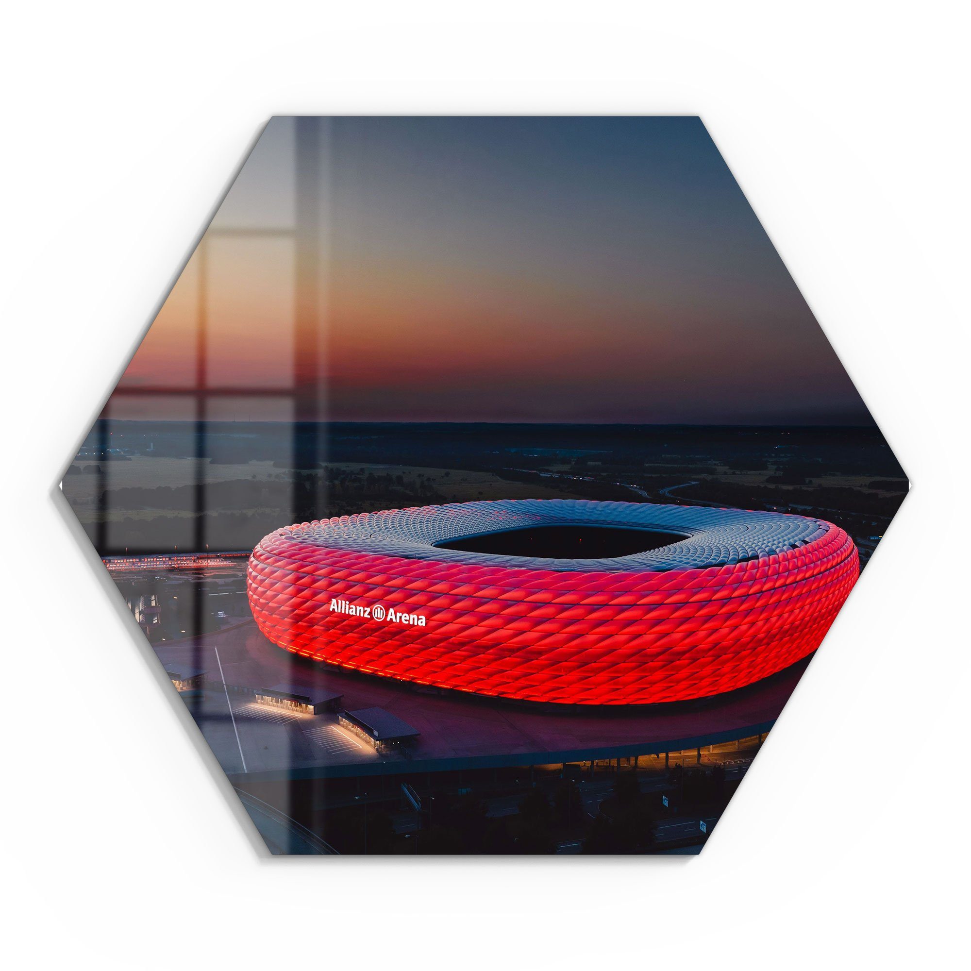 DEQORI Glasbild 'Allianz Arena, München', 'Allianz günstig online kaufen