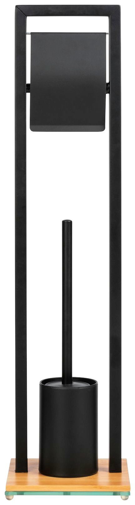 WENKO WC-Garnitur Bambusa, Bürstenhalter aus Bambus günstig online kaufen