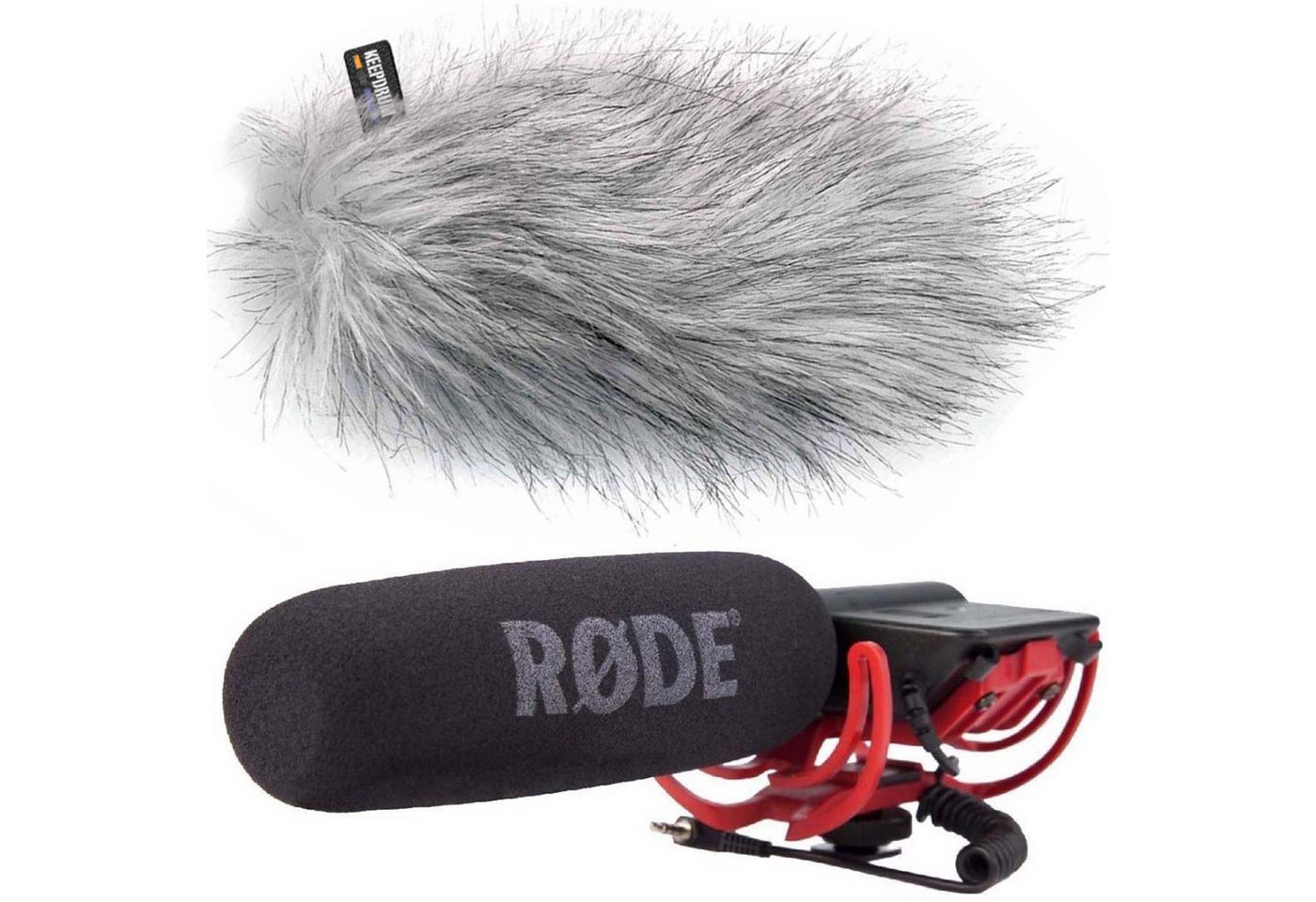 RØDE Mikrofon Rode Videomic Rycote mit WSWH Fell-Windschutz, Videomikrofon mit Windschutz