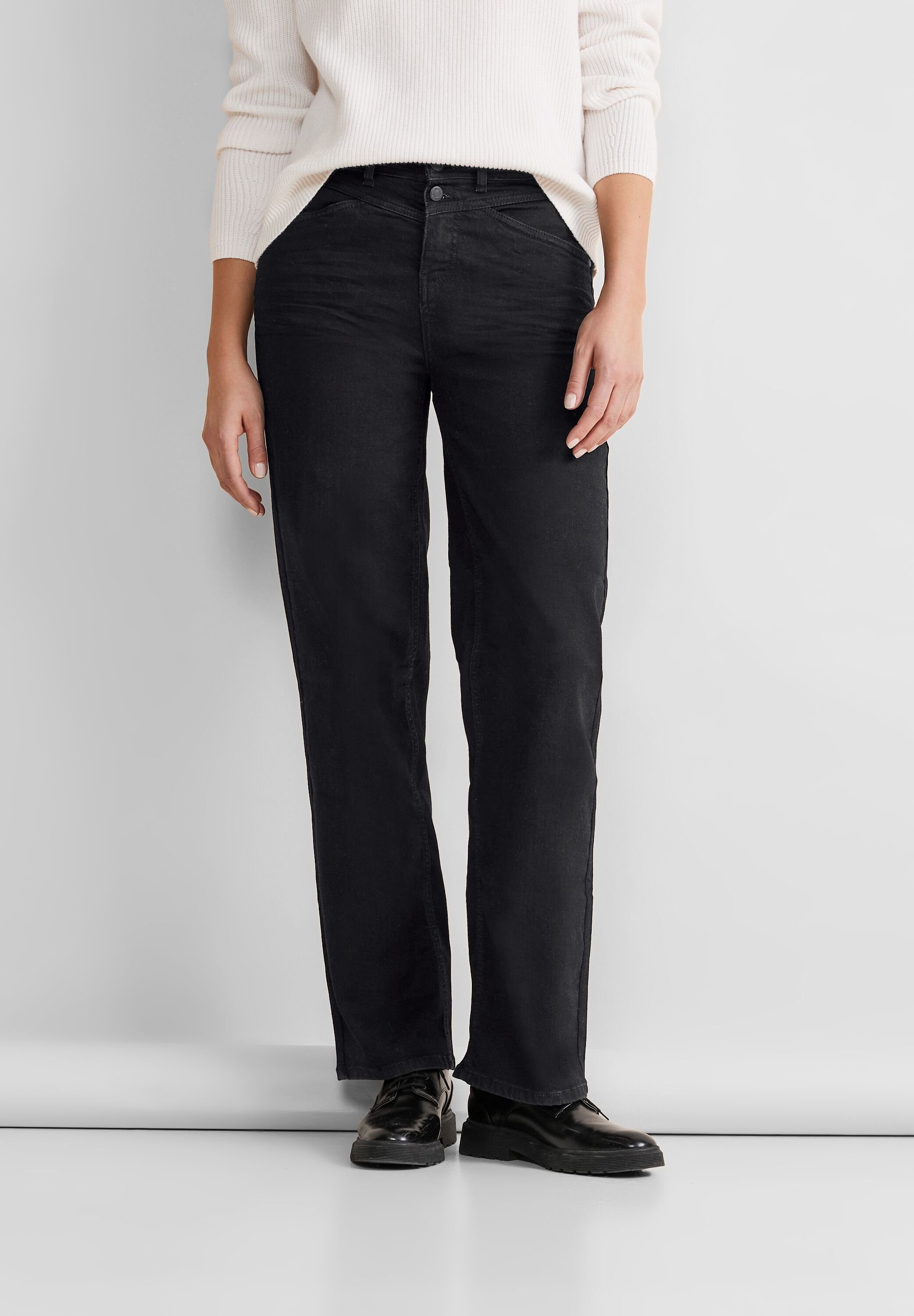 STREET ONE 5-Pocket-Jeans QR York Straight mit geradem Bein