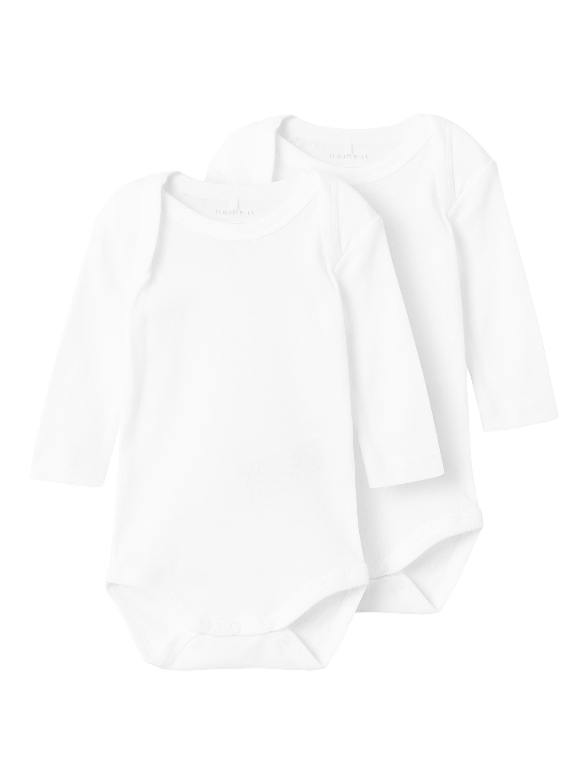 Name It Body NBNBODY 2P LS SOLID WHITE | Unterwäsche-Bodies