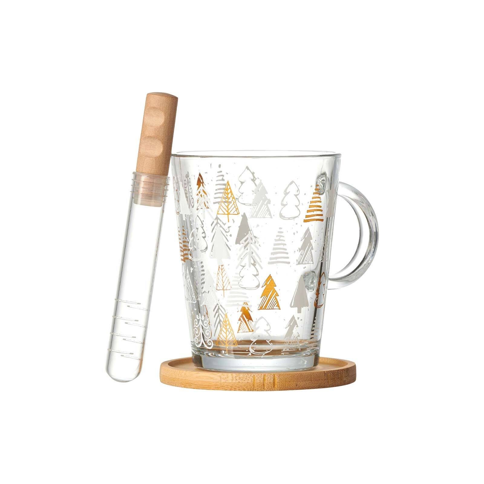 Ritzenhoff & Breker Tasse »Tree Winter Teeglas + Untersetzer + Teesieb