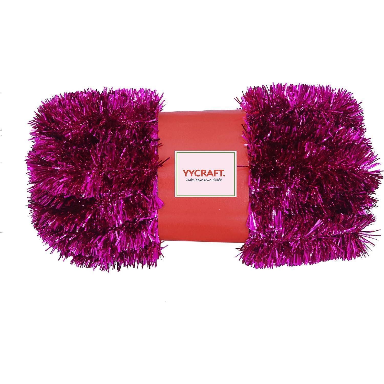 LuxusKollektion Girlanden Lametta-Girlande Hot Pink 12,7m