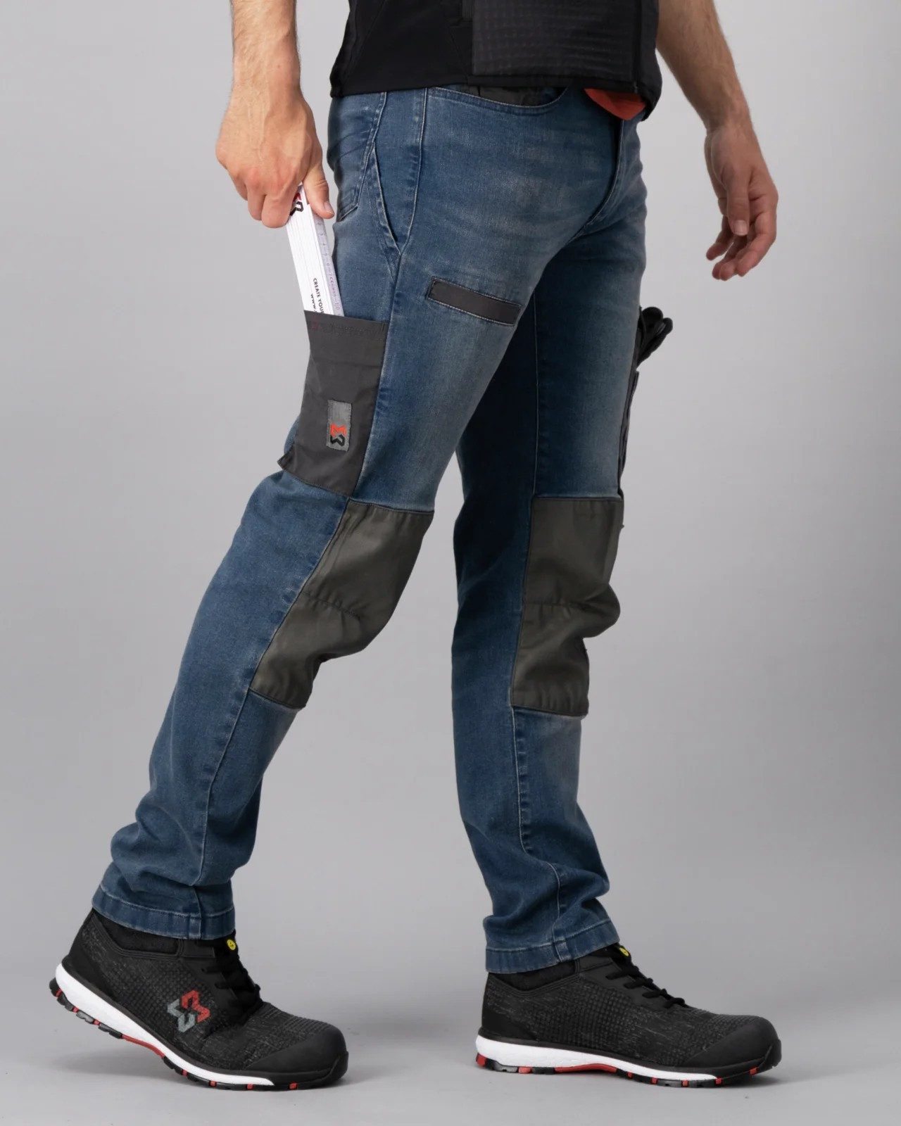 Würth MODYF Workerjeans Janus Denim-Arbeitsjeans für Handwerker Moderne Arbeitsjeans für Herren – Bild 5 von 5