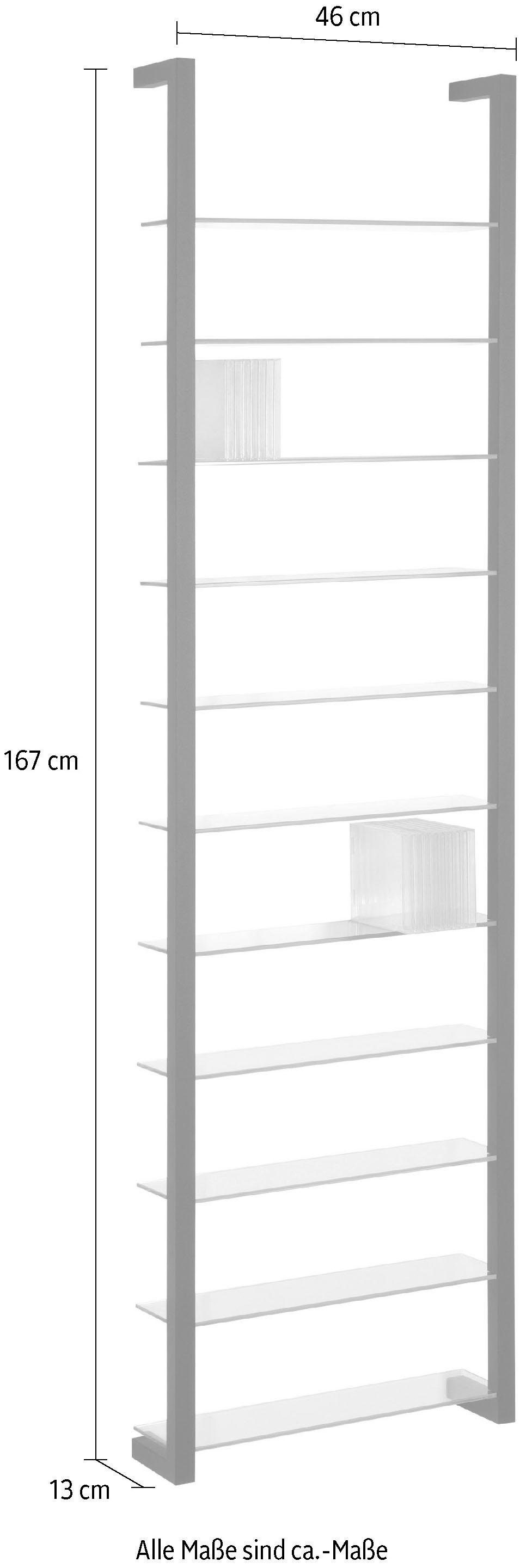 Spinder Design Wandregal CUBIC, Metall, Tiefe günstig online kaufen