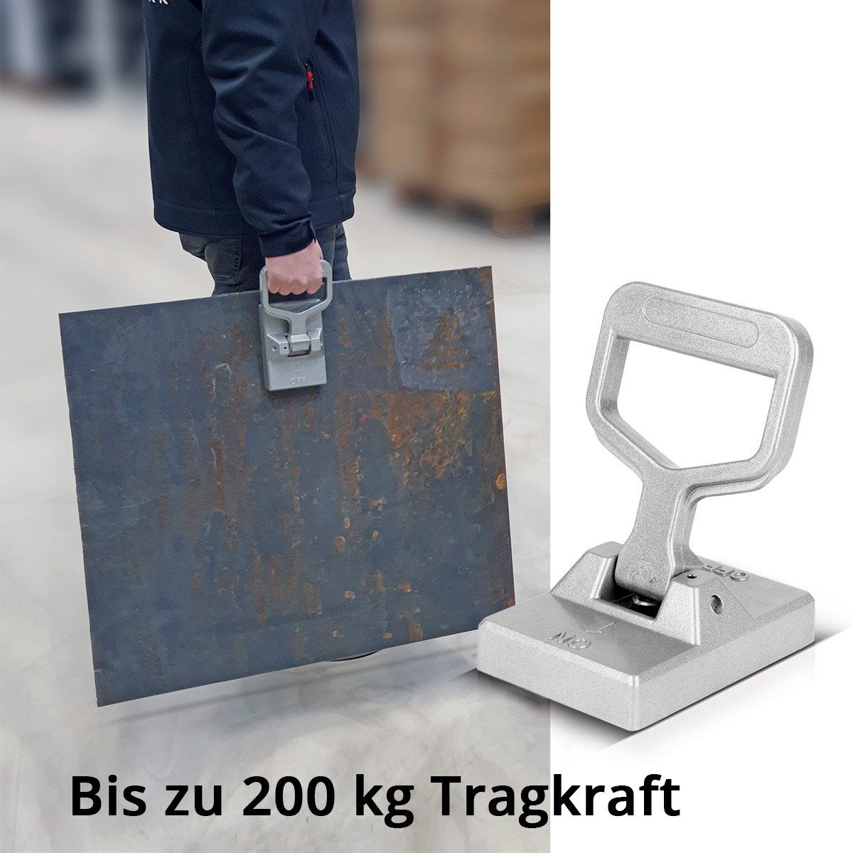 Thumbnail - STAHLWERK Magnet-Schweißwinkel Magnetischer Heber Hebewerkzeug mit 50kg Tragkraft