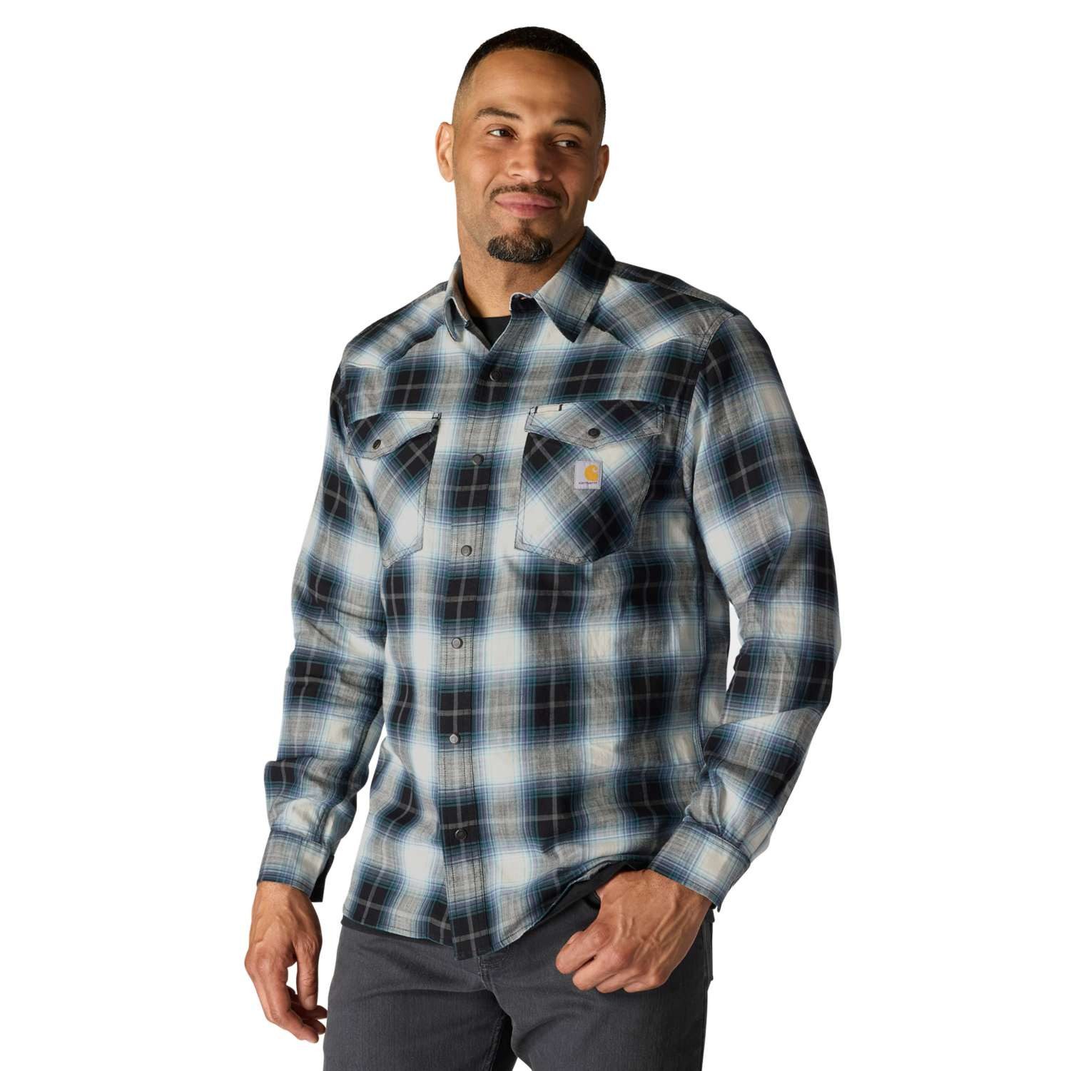 Carhartt Langarmhemd 107016 Montana Bozeman Relaxed LS Plaid Shirt