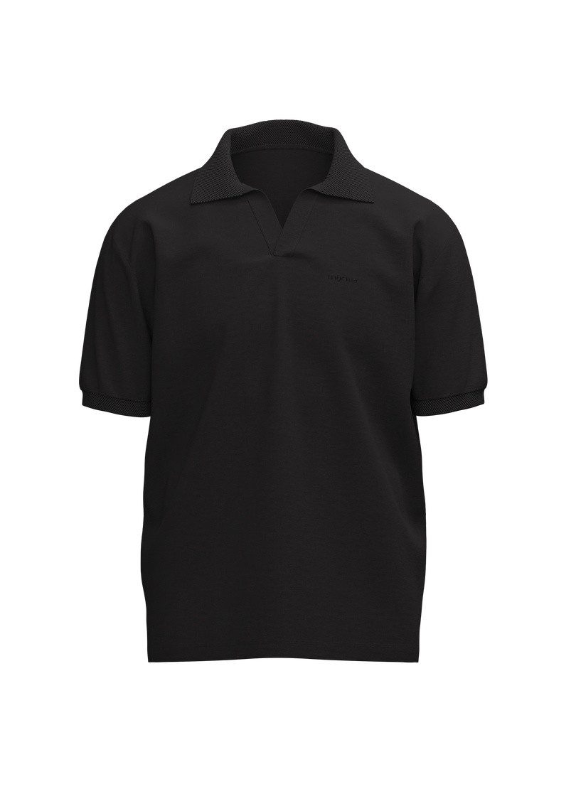 Poloshirt TRIGEMA Poloshirt DELUXE ohne Knopfleiste