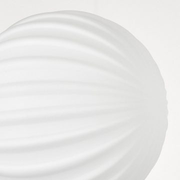 hofstein Stehlampe Stehlampe aus Metall/Glas in Schwarz/Weiß, ohne Leuchtmittel, Leuchte mit Glasschirmen(10cm, 12cm),Schalter,3xG9, ohne Leuchtmittel