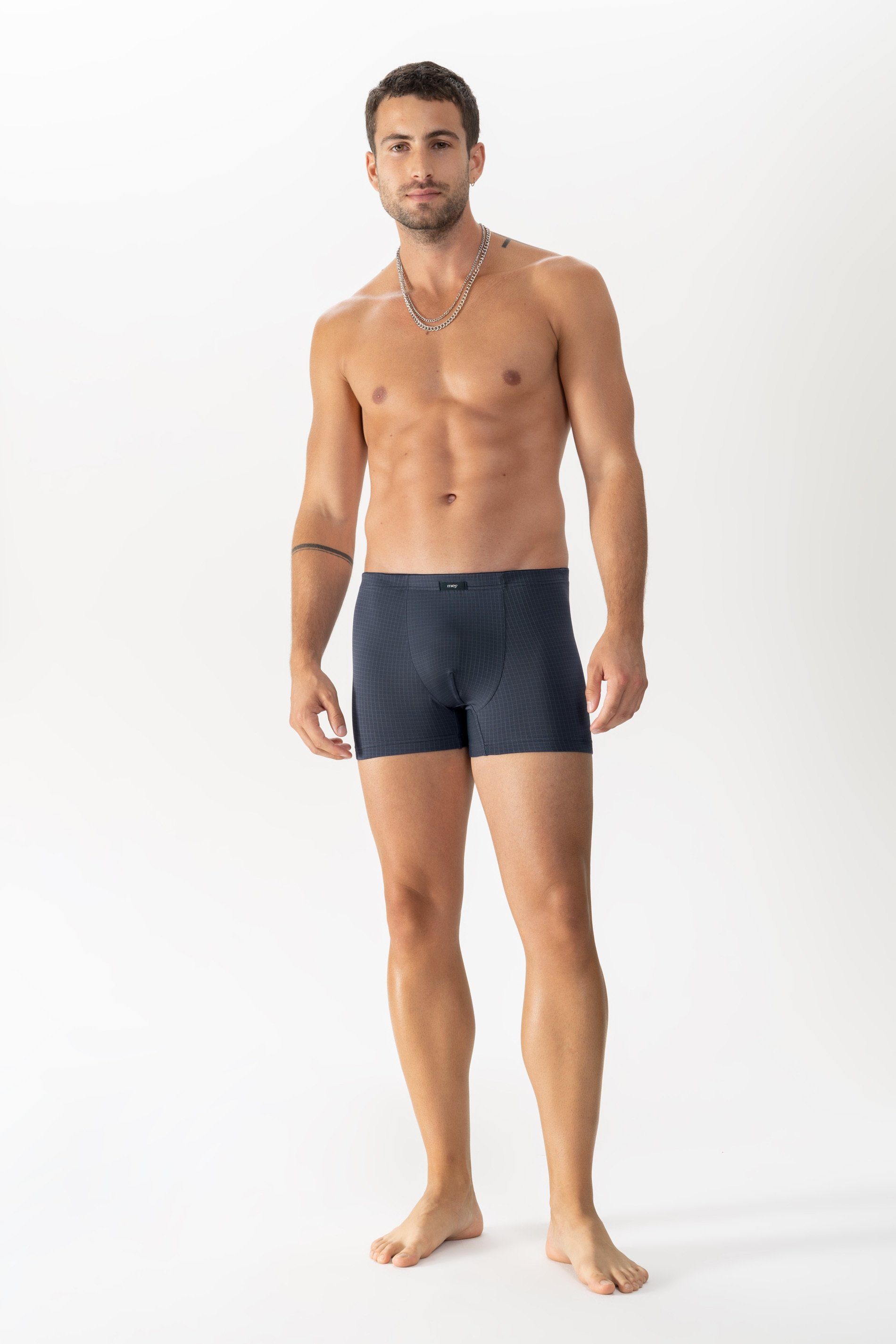 Trunk Mey Herren Shorty Serie Blue Check Kariert