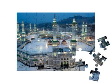 puzzleYOU Puzzle Mekka bei Nacht, Saudi-Arabien, 48 Puzzleteile, puzzleYOU-Kollektionen Arabien