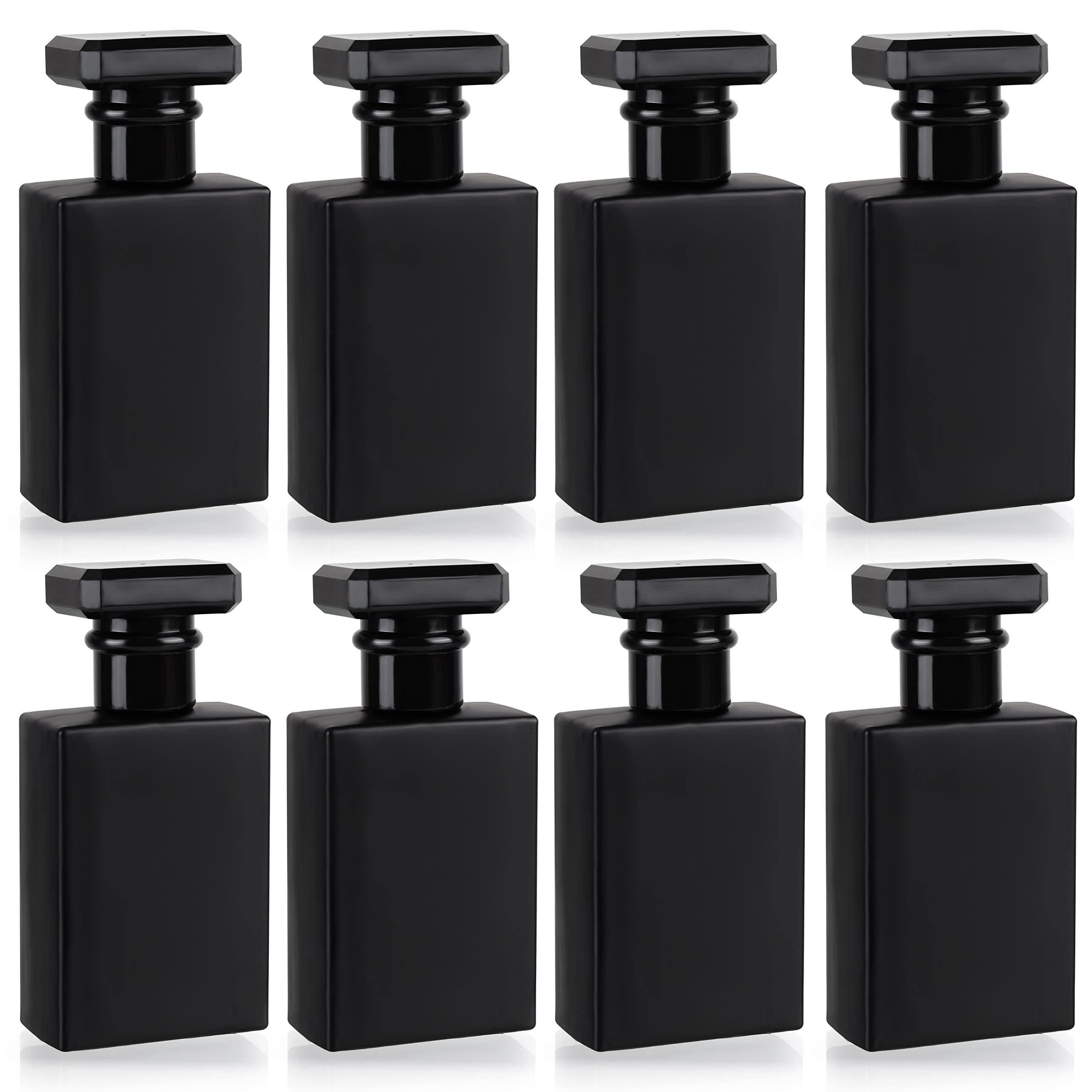 Sprühflasche 8er Pack Schwarzer Parfümzerstäuber, 30 ml, Glasflasche