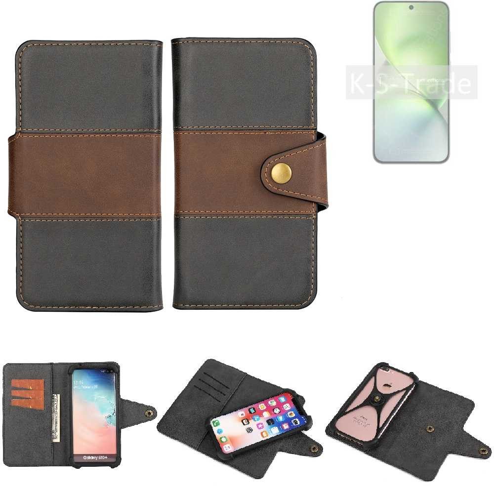 K-S-Trade Handyhülle für Vivo X200 Pro mini, Handyhülle Schutzhülle Hülle Bookstyle Wallet-Case Bumper