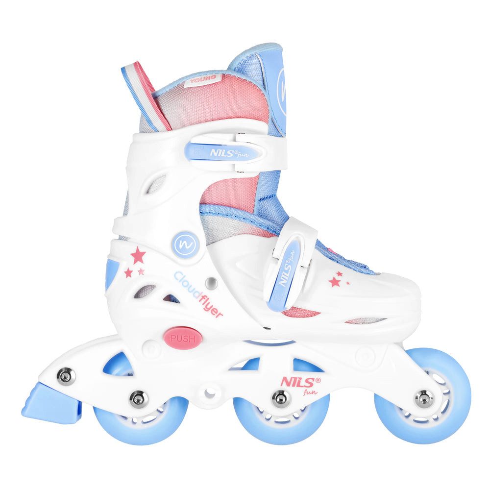 NILS FUN Inlineskates 3-in-1 Rollerskates 30-33, (Spar-Set, 1-St., Größe S), Weicher Innenschuh mit fester Knöchelunterstützung