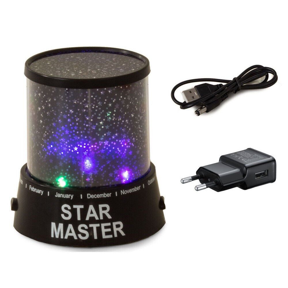 emeco LED Stern 2x Sternen Projektor Nachtlicht Sternenhimmel Sternenlampe günstig online kaufen