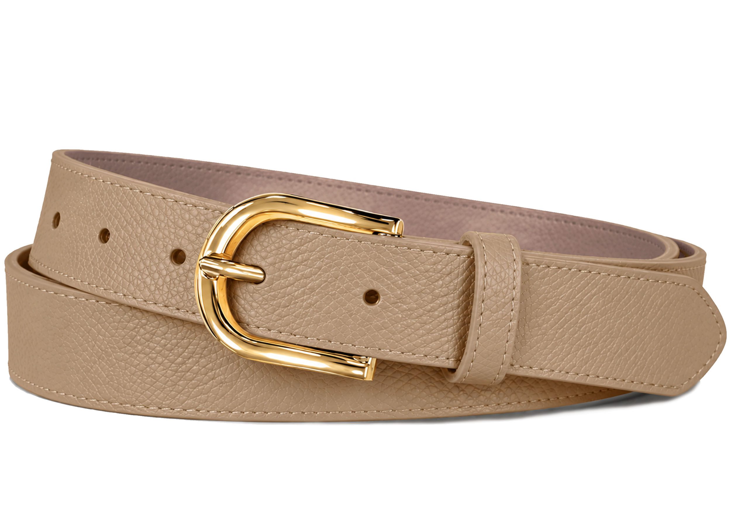 Fomax Ledergürtel Taillengürtel Damen aus Echtleder 3 cm breit, Made in Italy (Schmaler Hüftgürtel) Anzuggürtel, Jeansgürtel für Kleid & Stoffhosen, kürzbar