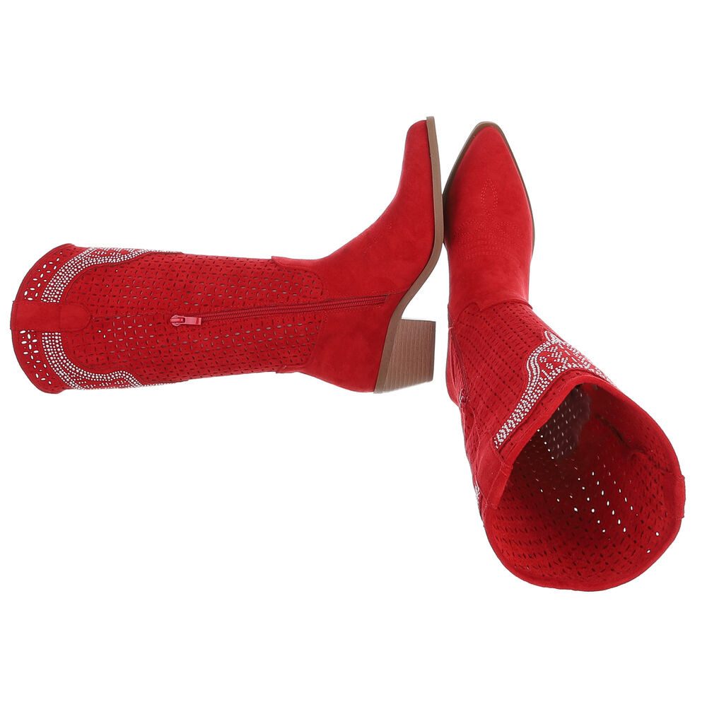 Ital-Design Damen Cowboyboots Western Sommerboots (88843666) Blockabsatz St günstig online kaufen