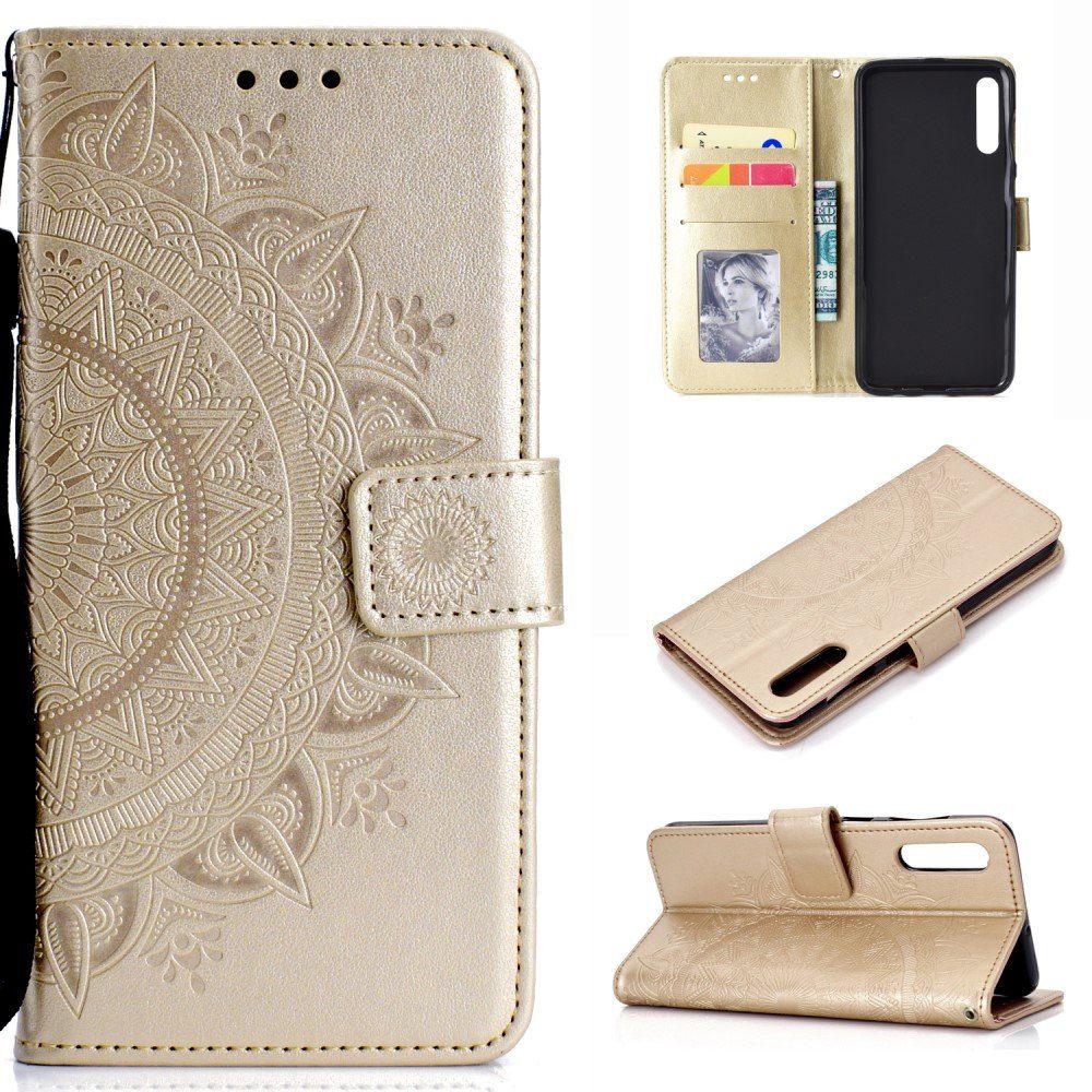 CoverKingz Handyhülle »Hülle für Samsung Galaxy A50/A30s Handyhülle Flip  Case Schutzhülle Tasche Cover Mandala Gold«, Mandala online kaufen | OTTO