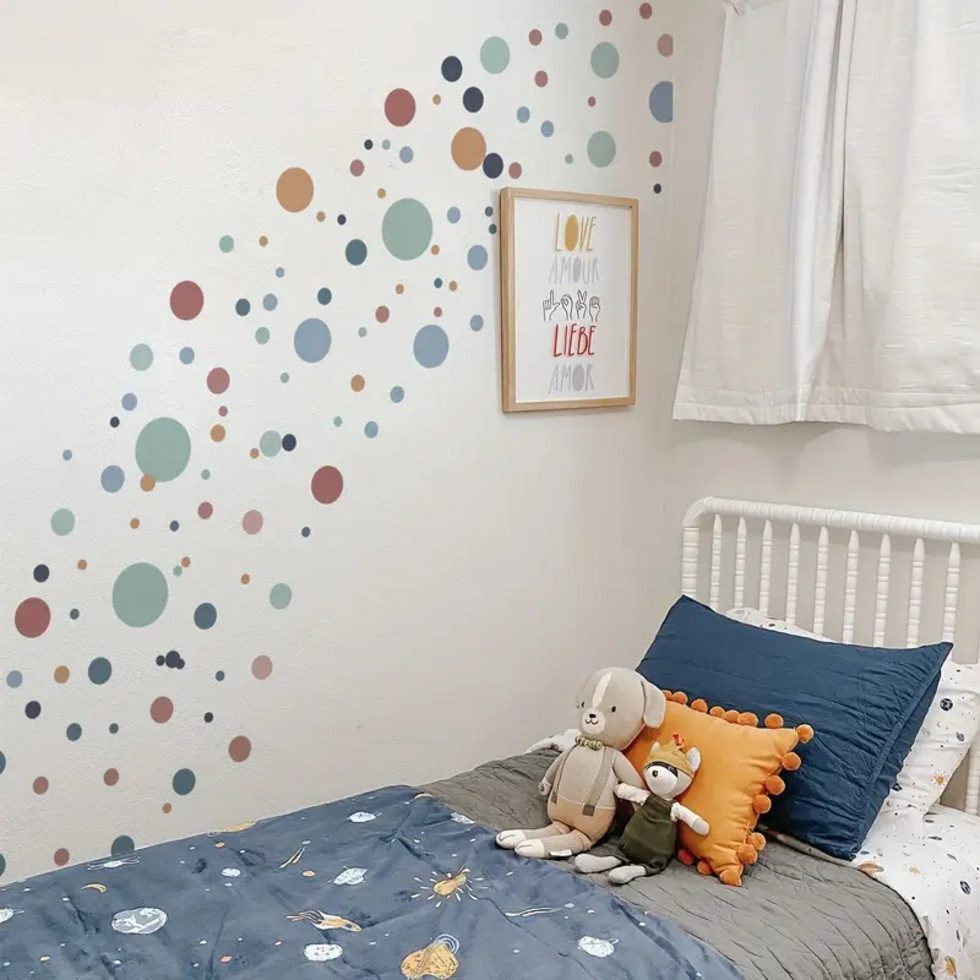 Montegoni Wandsticker Polka Dot Wandaufkleber Kreis Set Rund selbstklebend günstig online kaufen