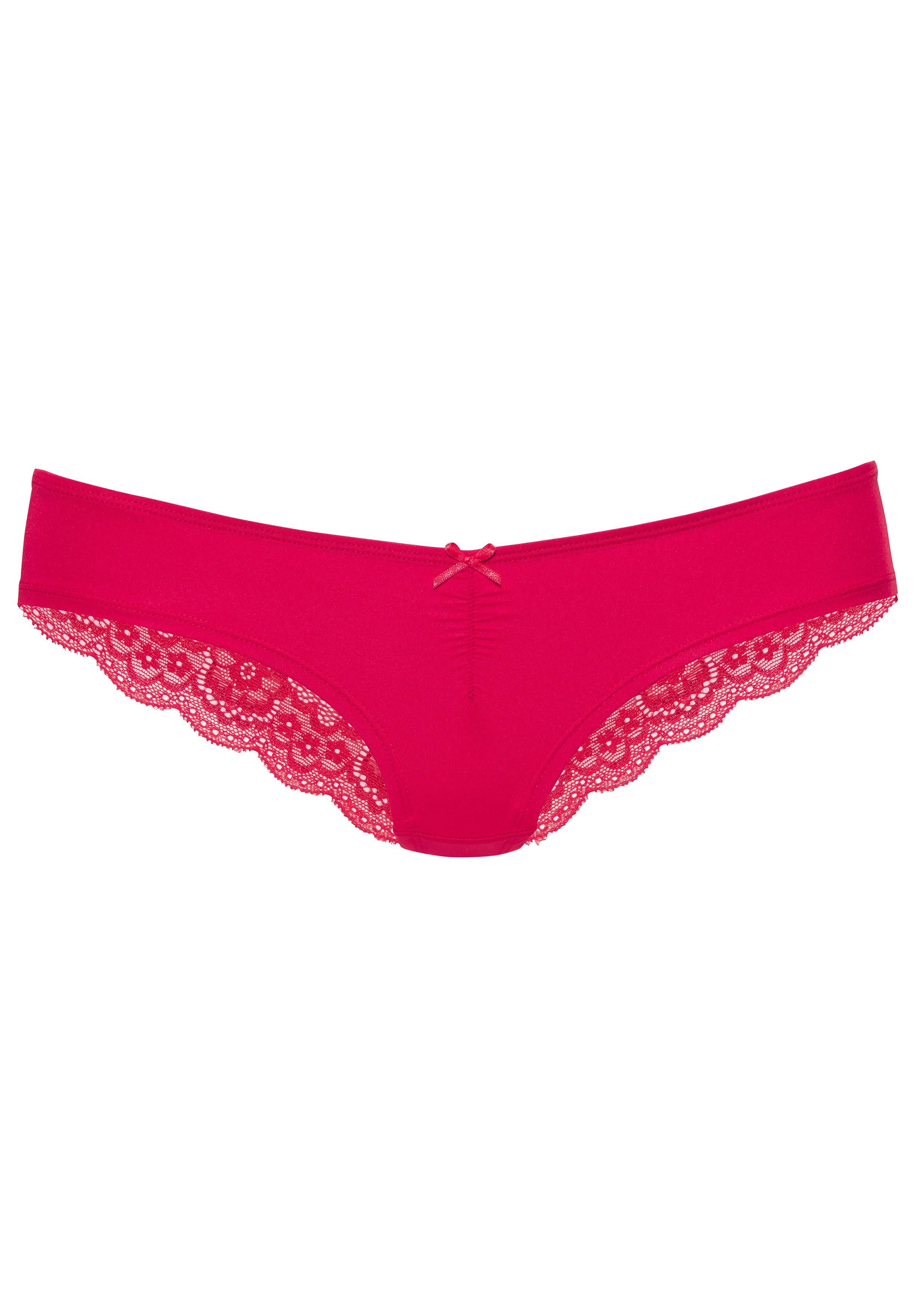 LASCANA Brasilslip mit schöner Spitze hinten